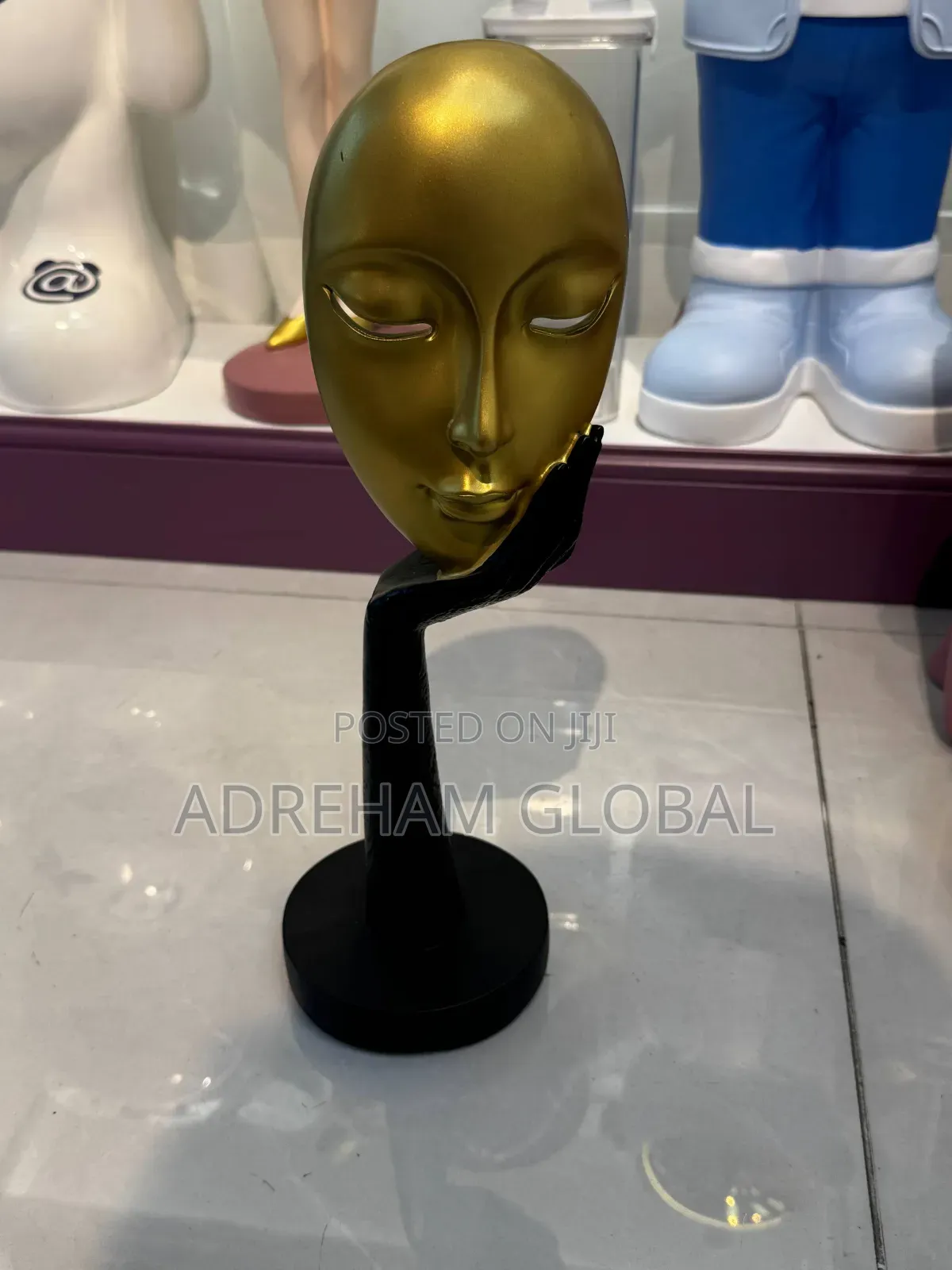 Creative Abstract Face Mask Hometv Cabinet Study Art Soft Decoration