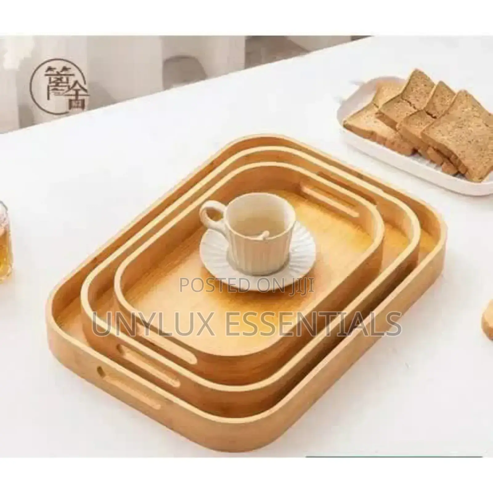 3in1 Bamboo Tray 
Set
