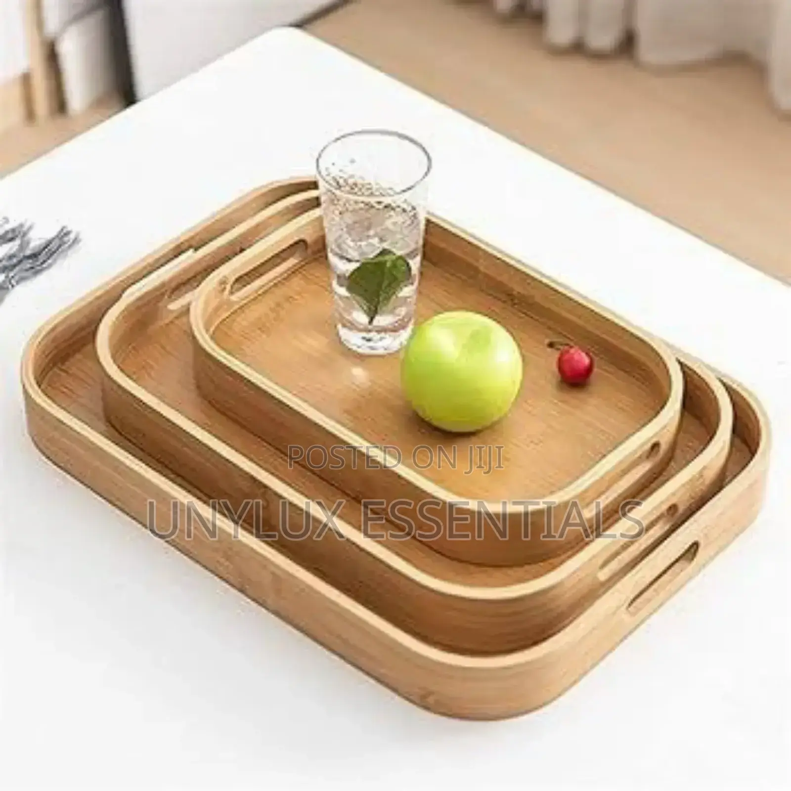 3in1 Bamboo Tray 
Set