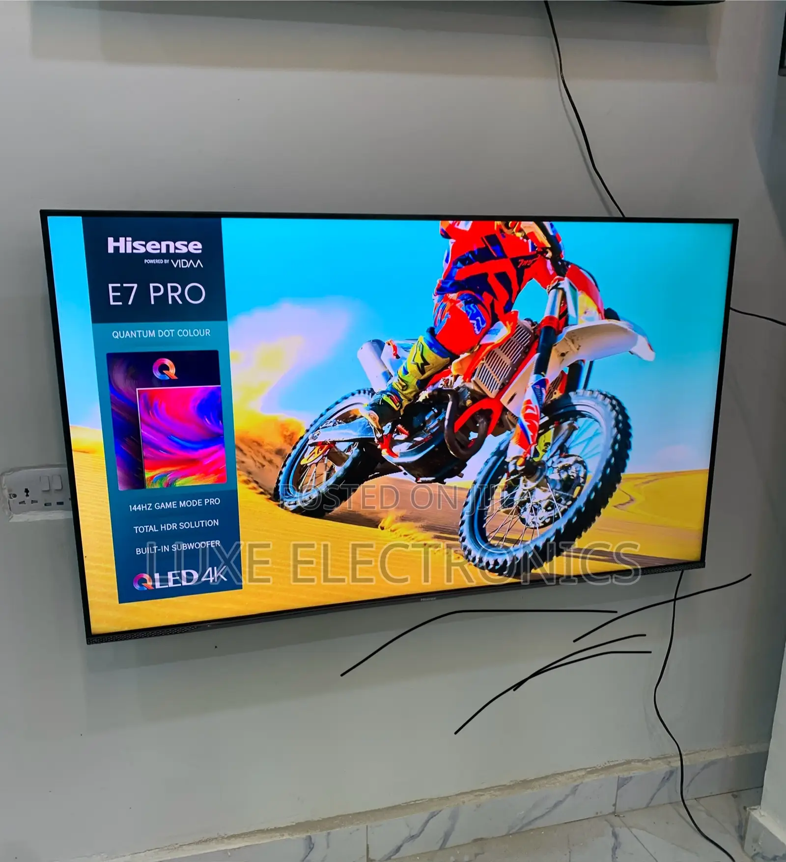 Hisense 55 Inch E7 Pro Qled 4k Smart Tv 2025 Model Uk Used