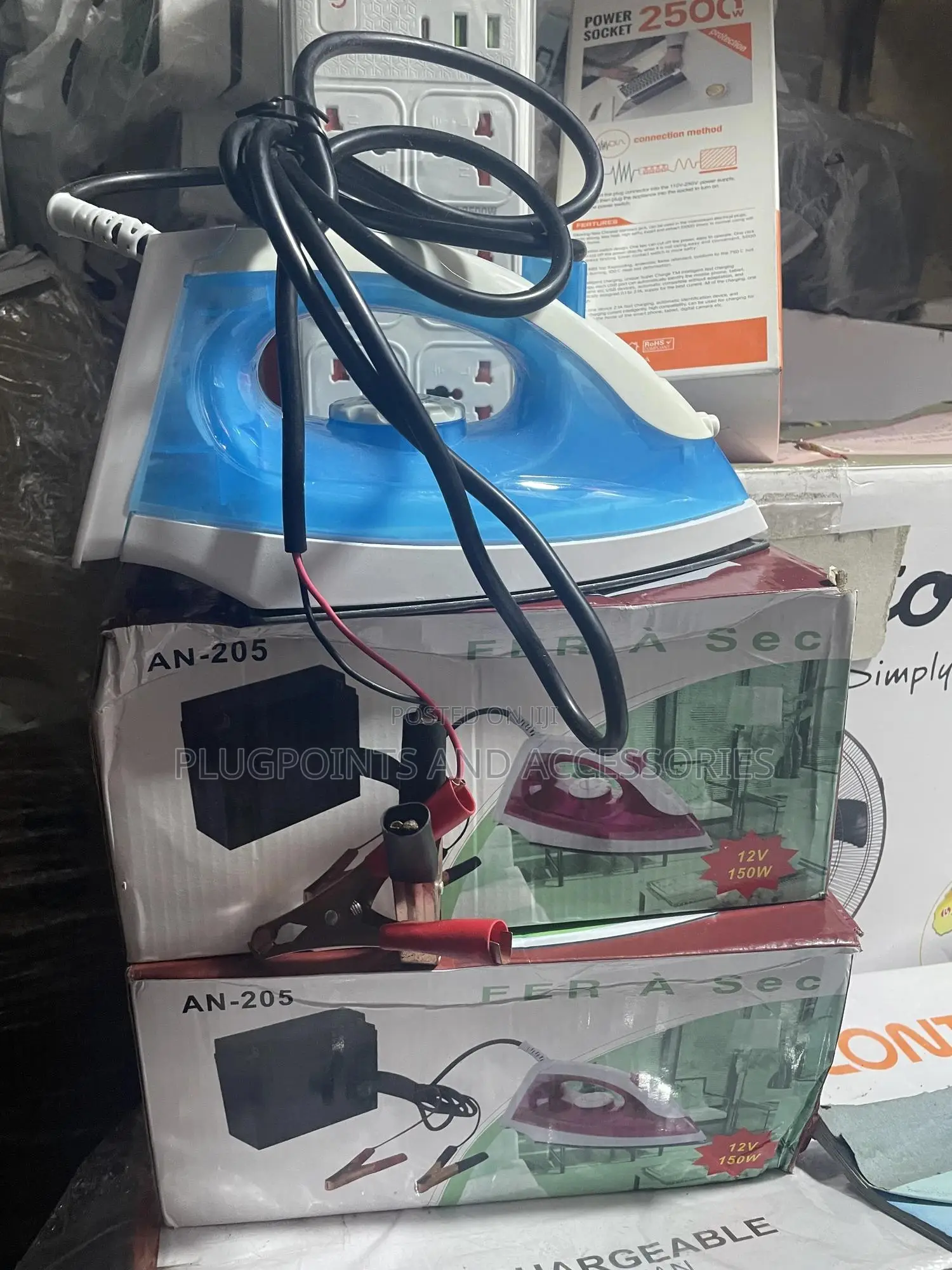 Solar Iron 150w (Extenal 12v Battery)