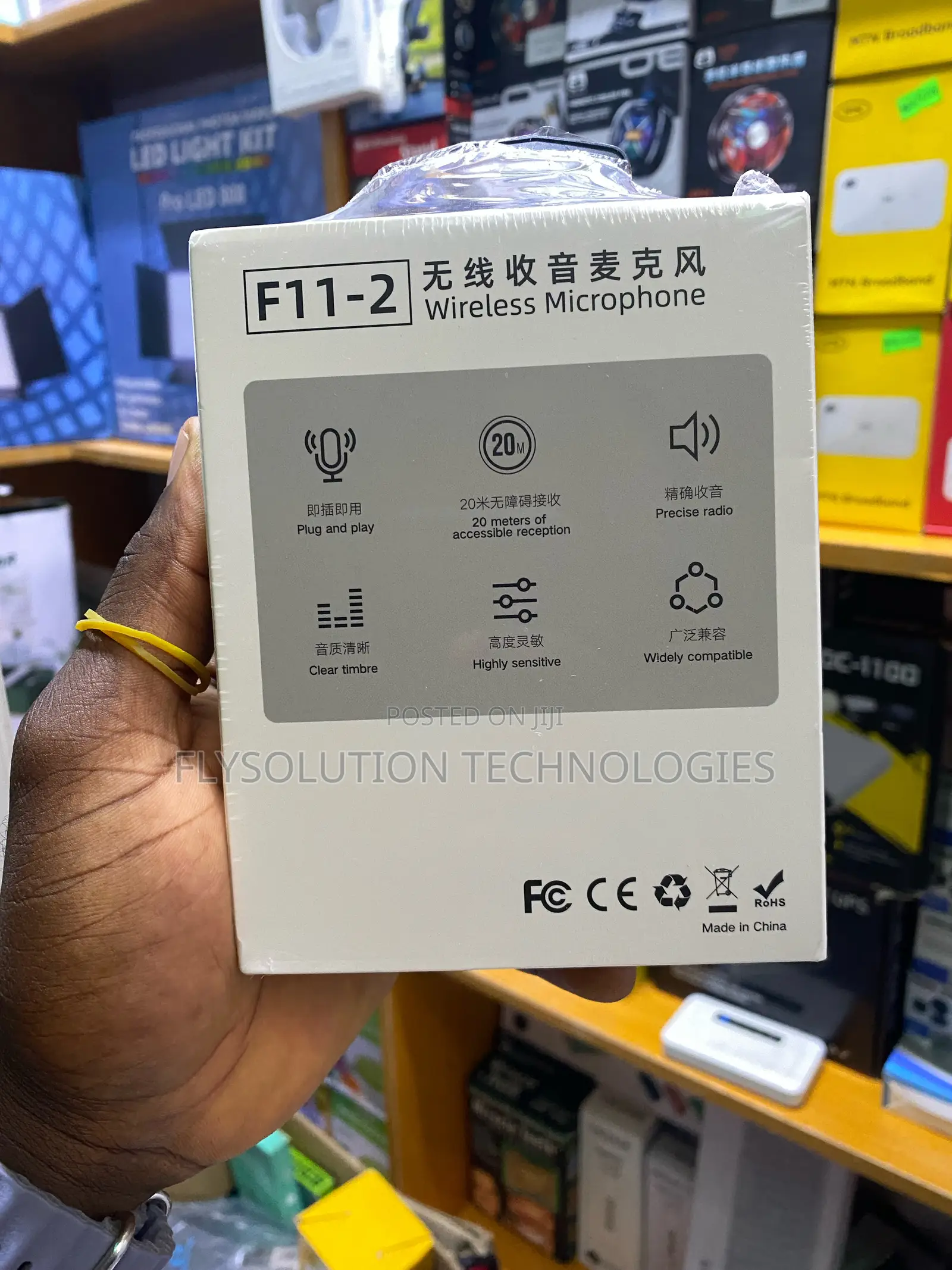 F11-2 Double Wireless Microphone Active Noice Cancellation