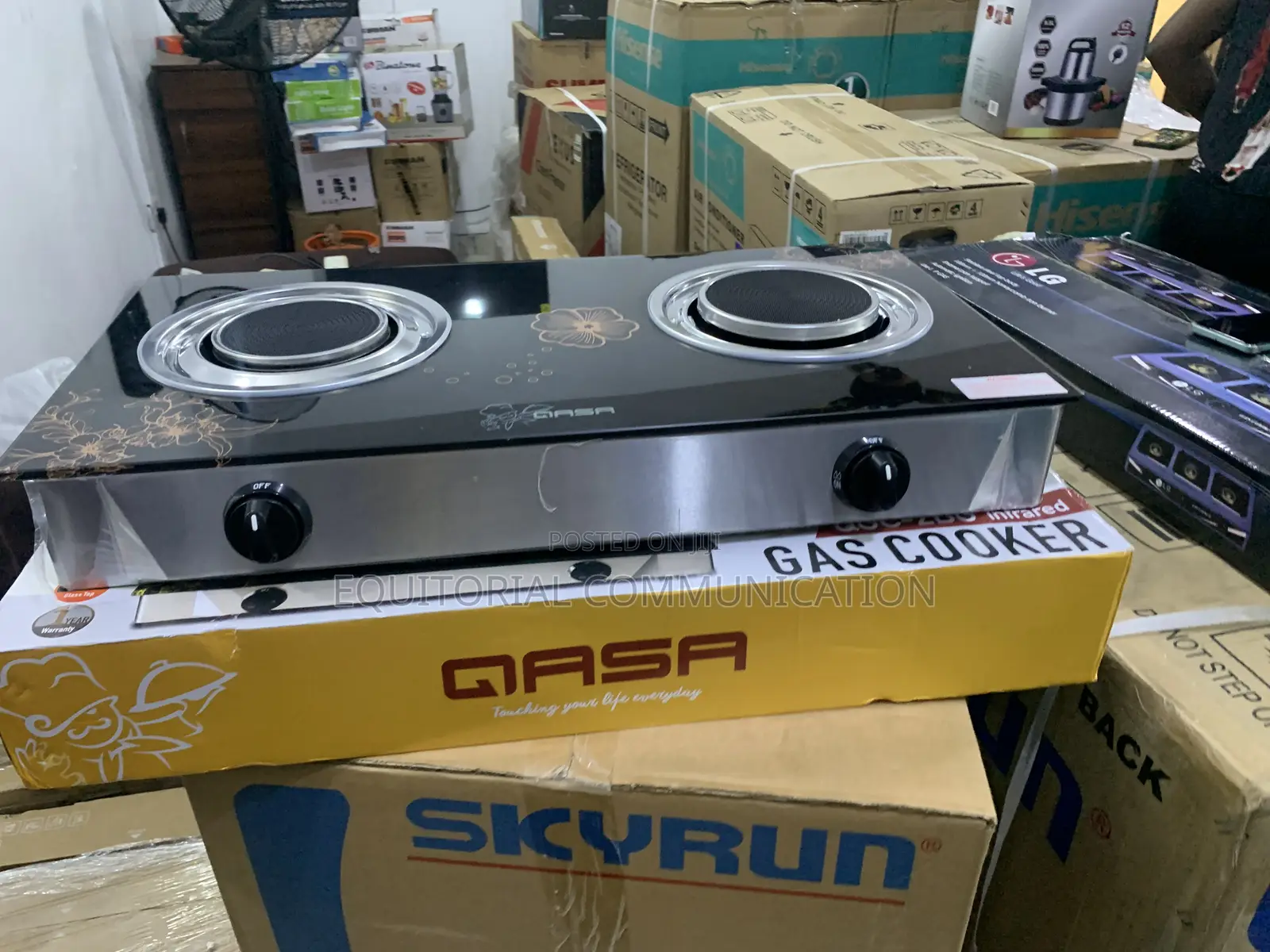 Qasa 2-Burner Infrared Gas Cooker for Home Outdoor Use