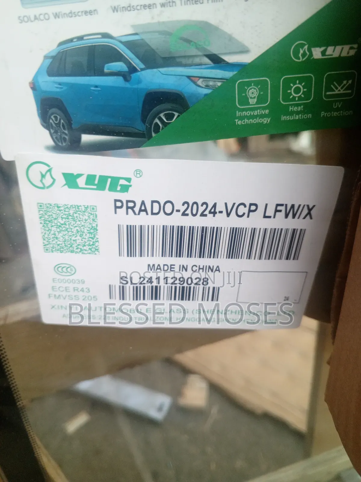 Toyota Prado 2024 Front Windscreen