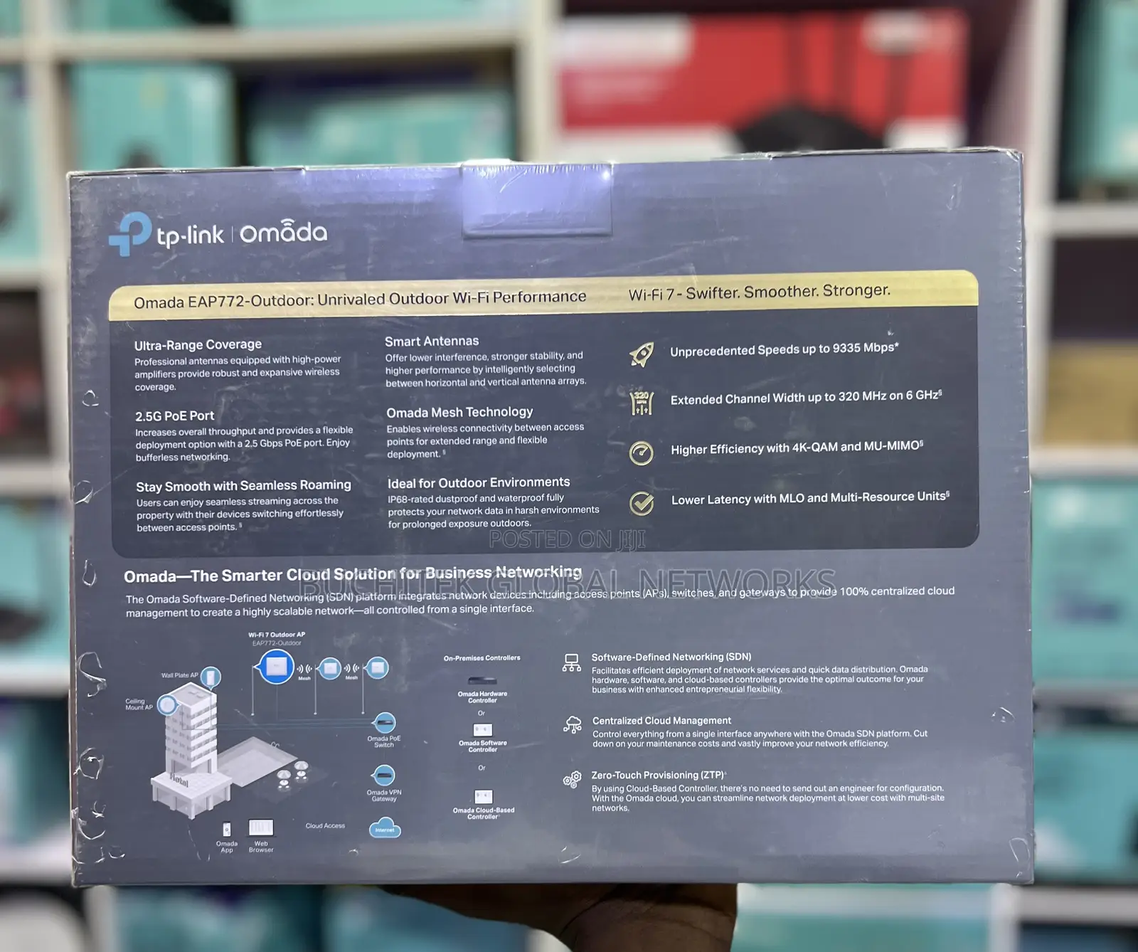 TP-Link Omada Ap Be9300 Eap772 Outdoor Ceiling Mount Wi-Fi 7 Tri Band