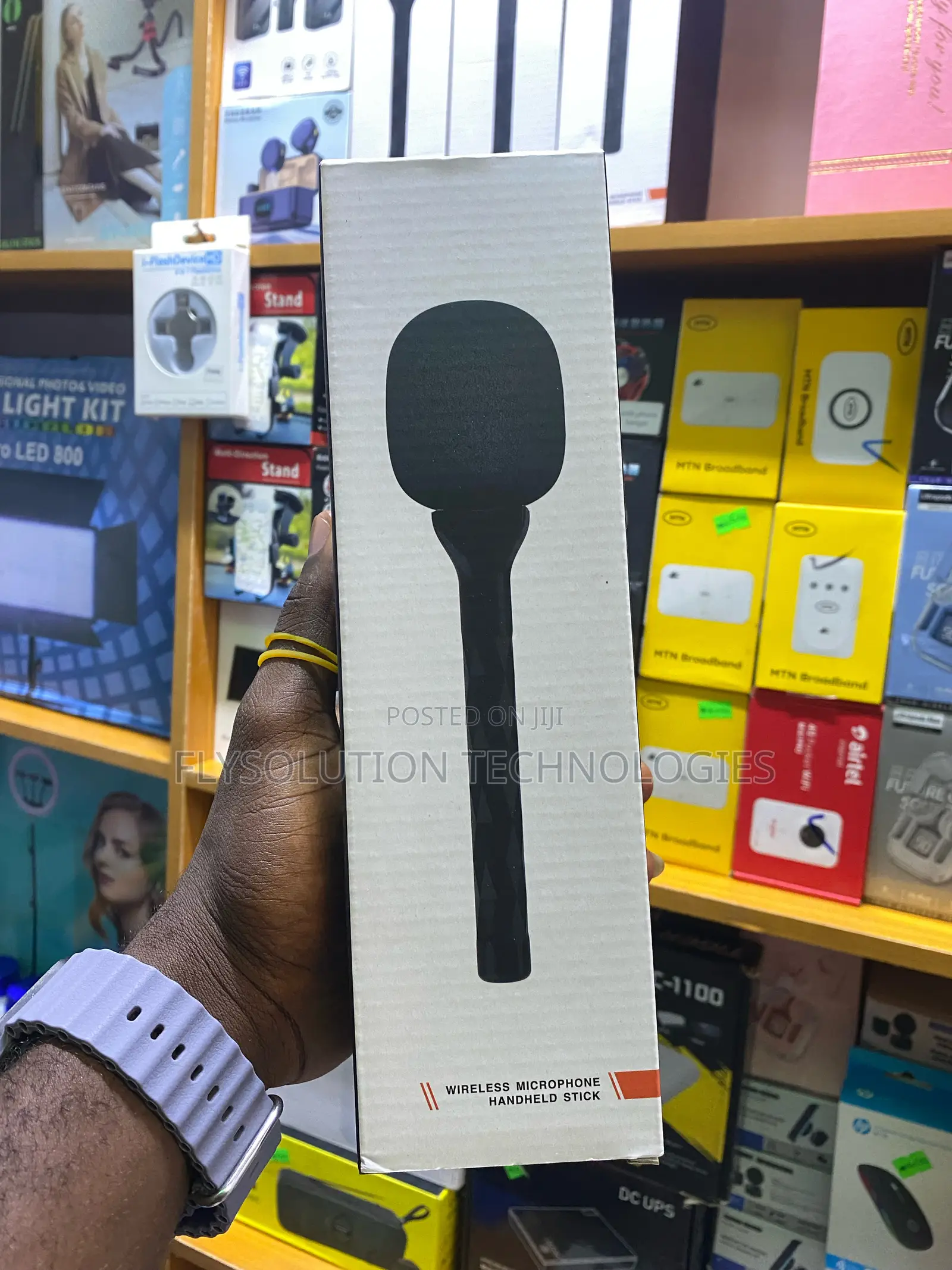 Interview Mic Wireless Podcast Microphone Handheld Stick