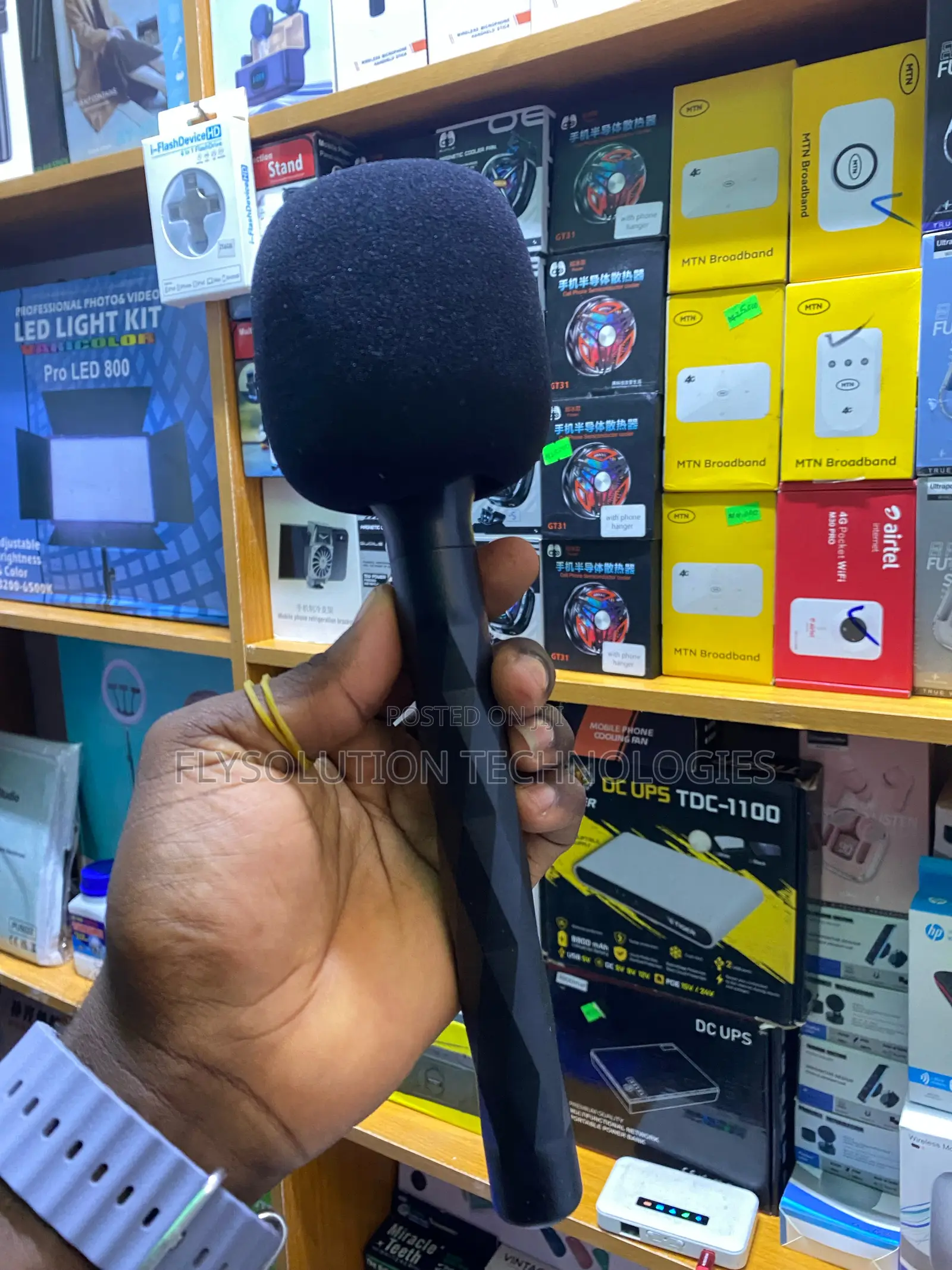 Interview Mic Wireless Podcast Microphone Handheld Stick