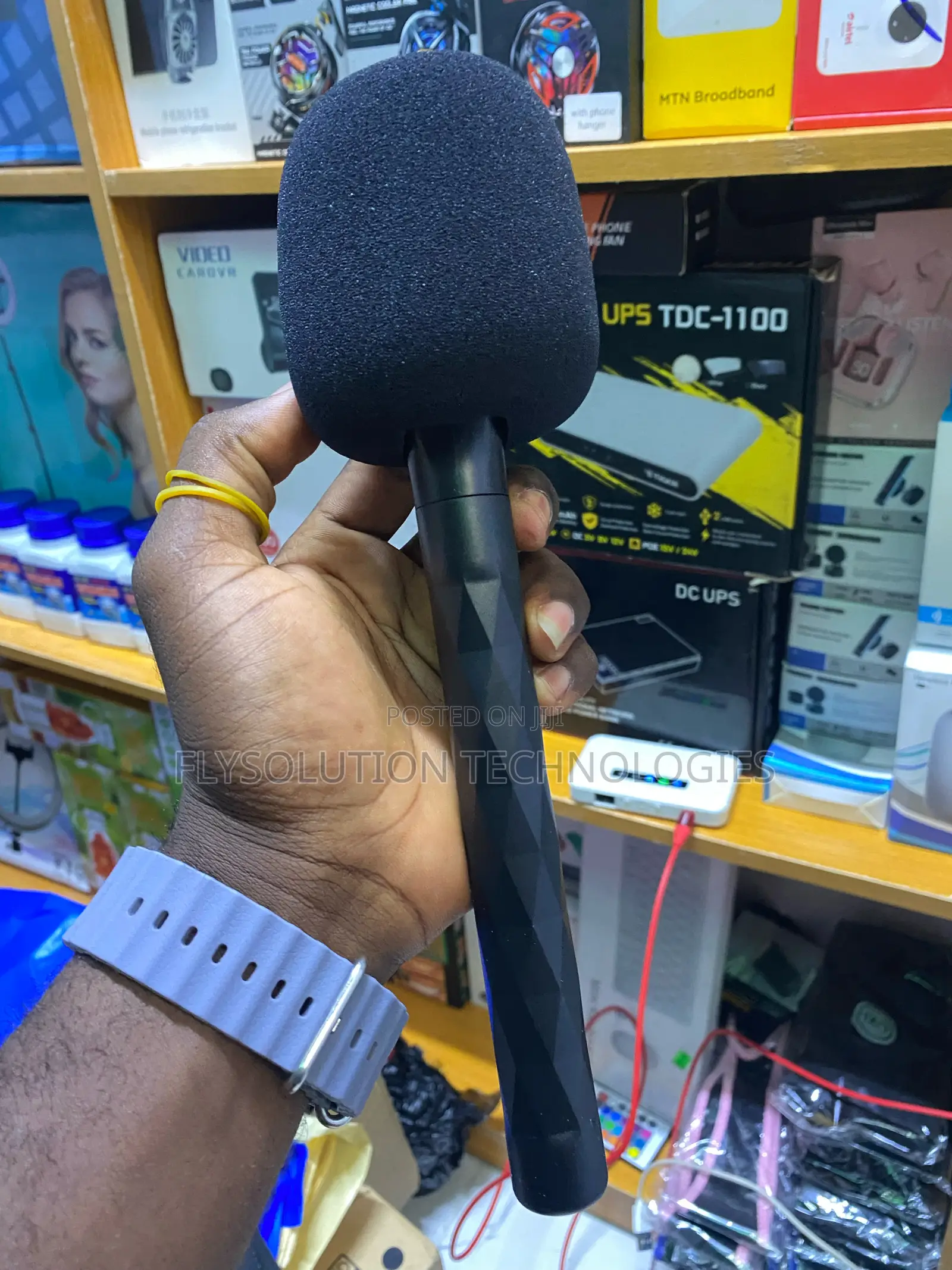 Interview Mic Wireless Podcast Microphone Handheld Stick