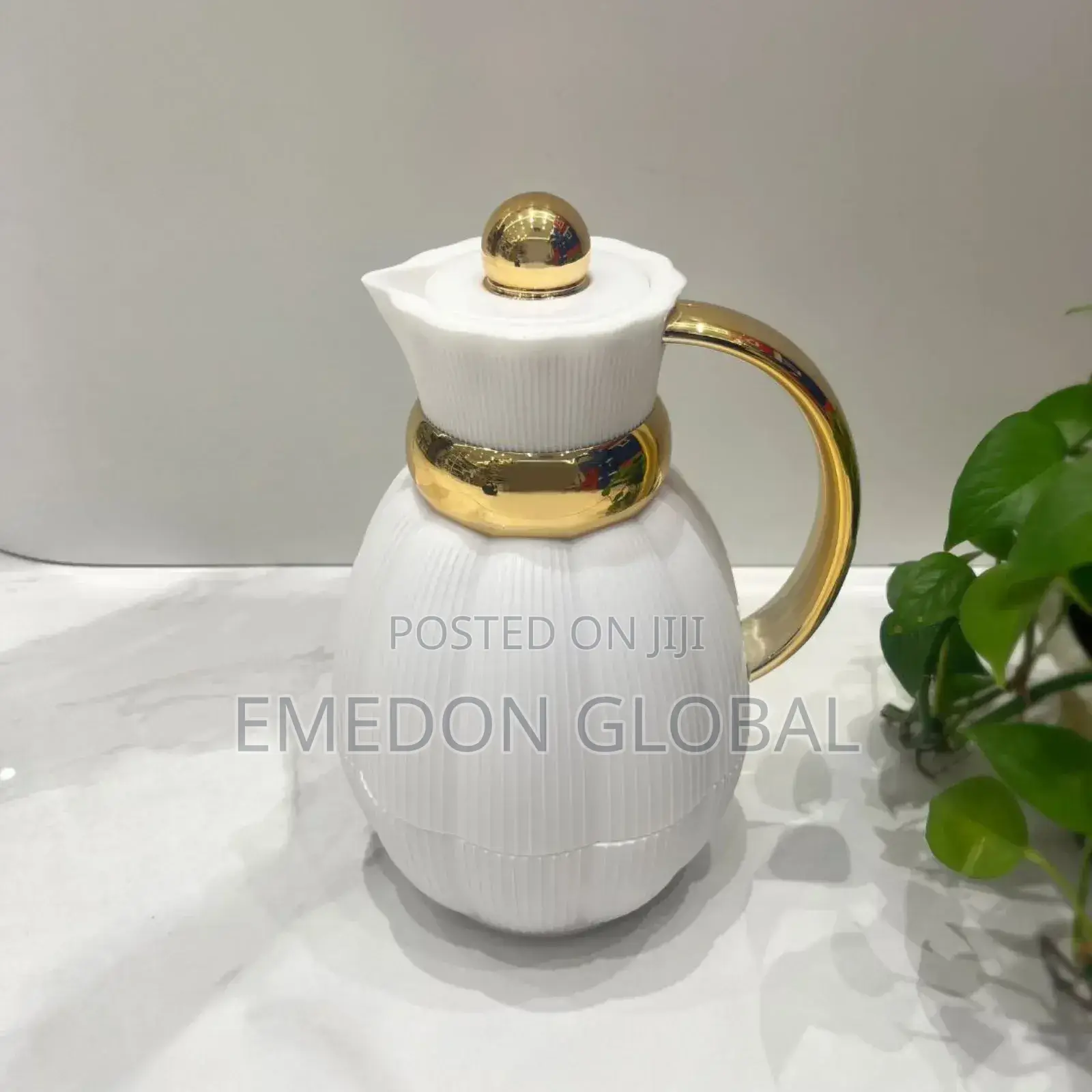 Pumpkin Shape Double Wall Glass Liner Thermal Jug