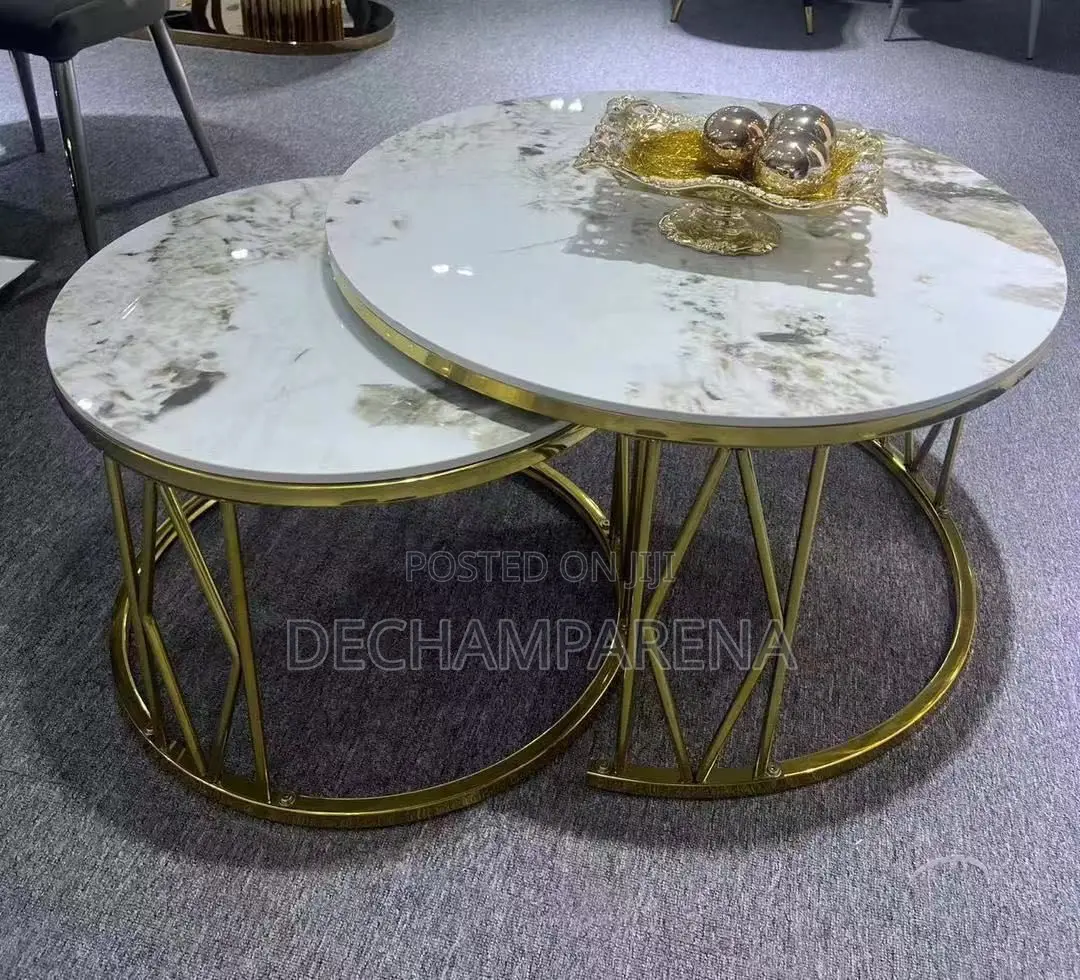 1 Plus 1 Golden Frame Table Set