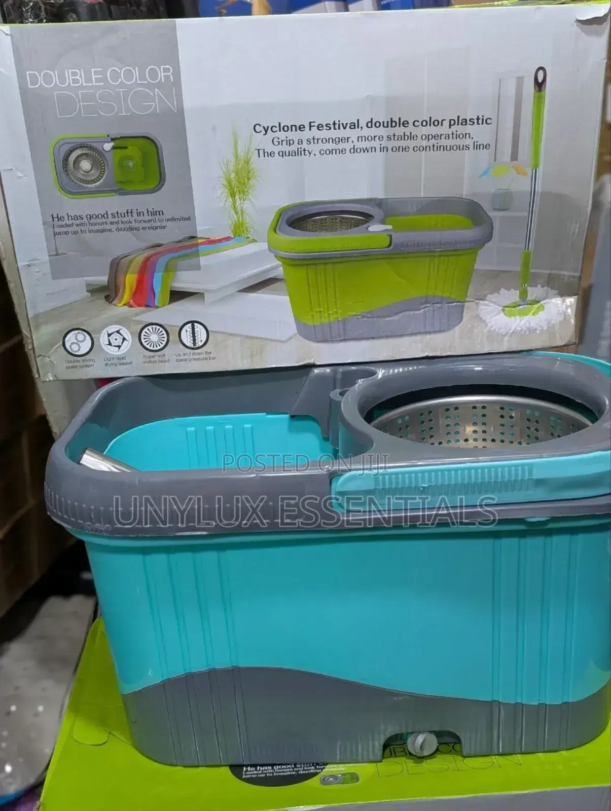 Stainless Steel Spin Mop and Bucket - 360 Degrees