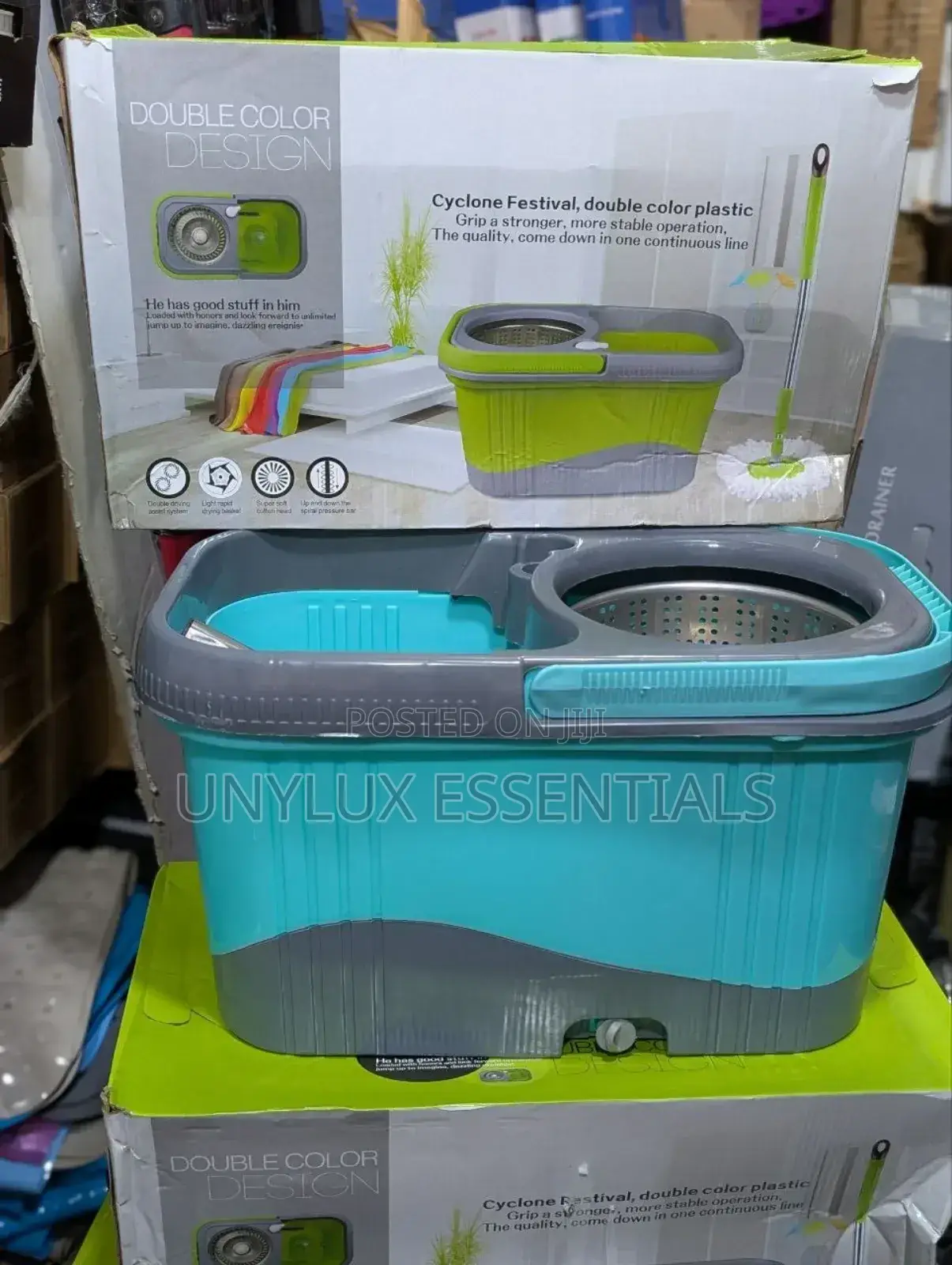 Stainless Steel Spin Mop and Bucket - 360 Degrees