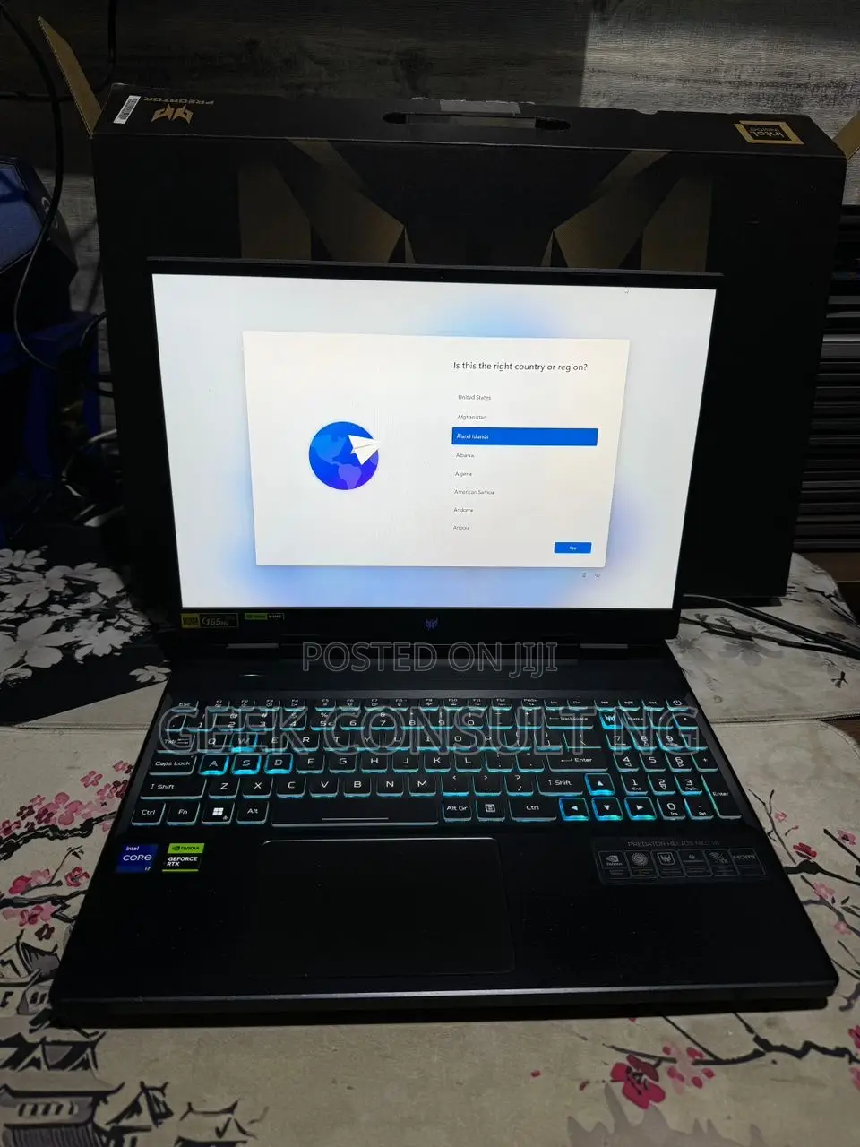 New Laptop Acer Predator Helios Neo 16 32GB Intel Core i7 SSD 1T
