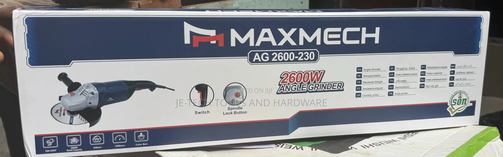 Maxmech Ag 2600-230 Professional Angle Grinder