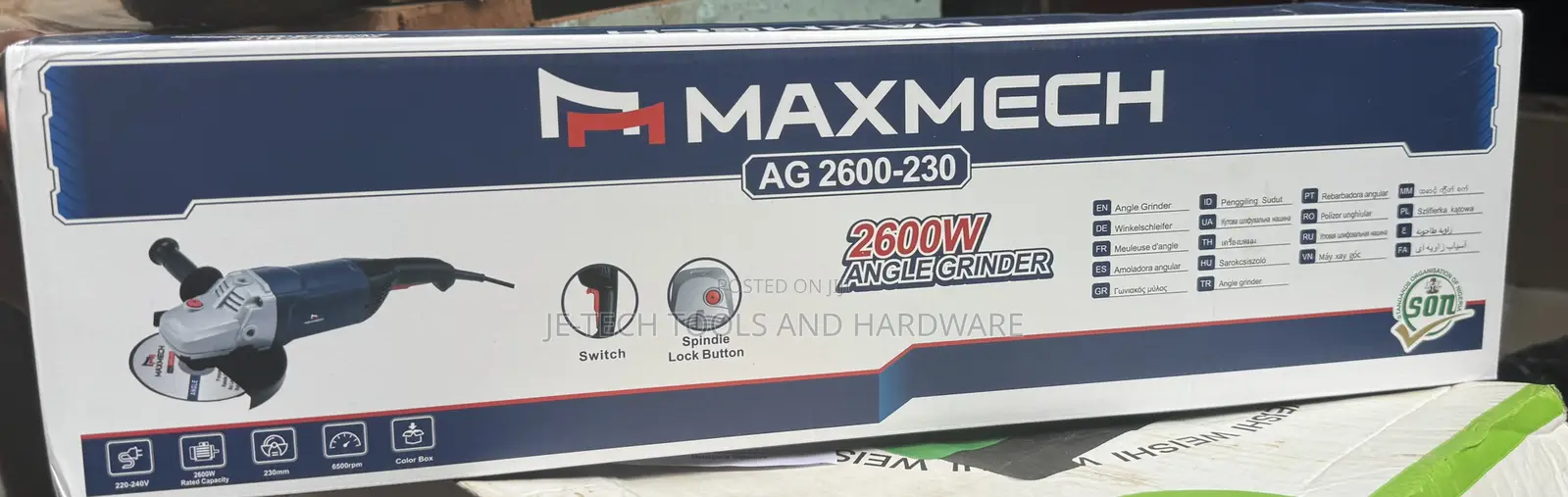 Maxmech Ag 2600-230 Professional Angle Grinder