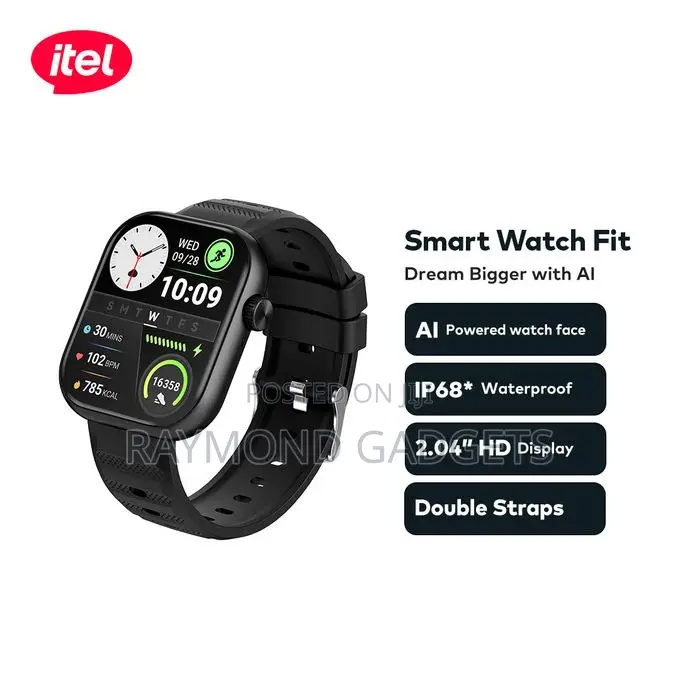 Itel Fit O20 Smart Watch 2.04” Hd Display Ip68 Isw-020