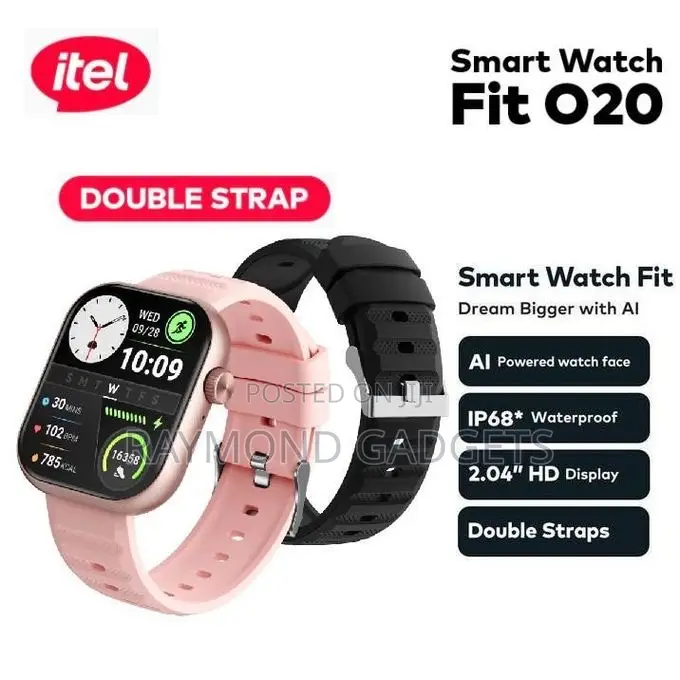 Itel Fit O20 Smart Watch 2.04” Hd Display Ip68 Isw-020