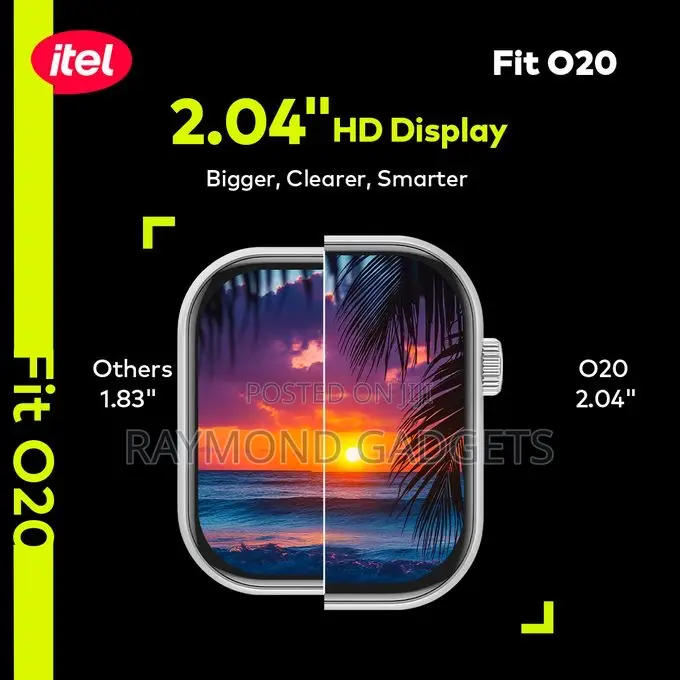 Itel Fit O20 Smart Watch 2.04” Hd Display Ip68 Isw-020