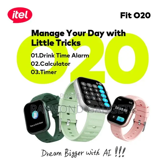 Itel Fit O20 Smart Watch 2.04” Hd Display Ip68 Isw-020