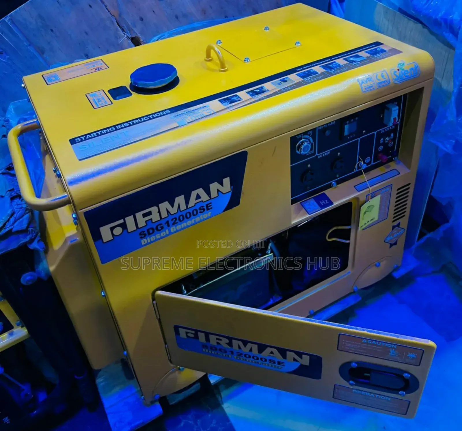 || 10.5kva Firman Soundproof Generator With Key Start Battery ||