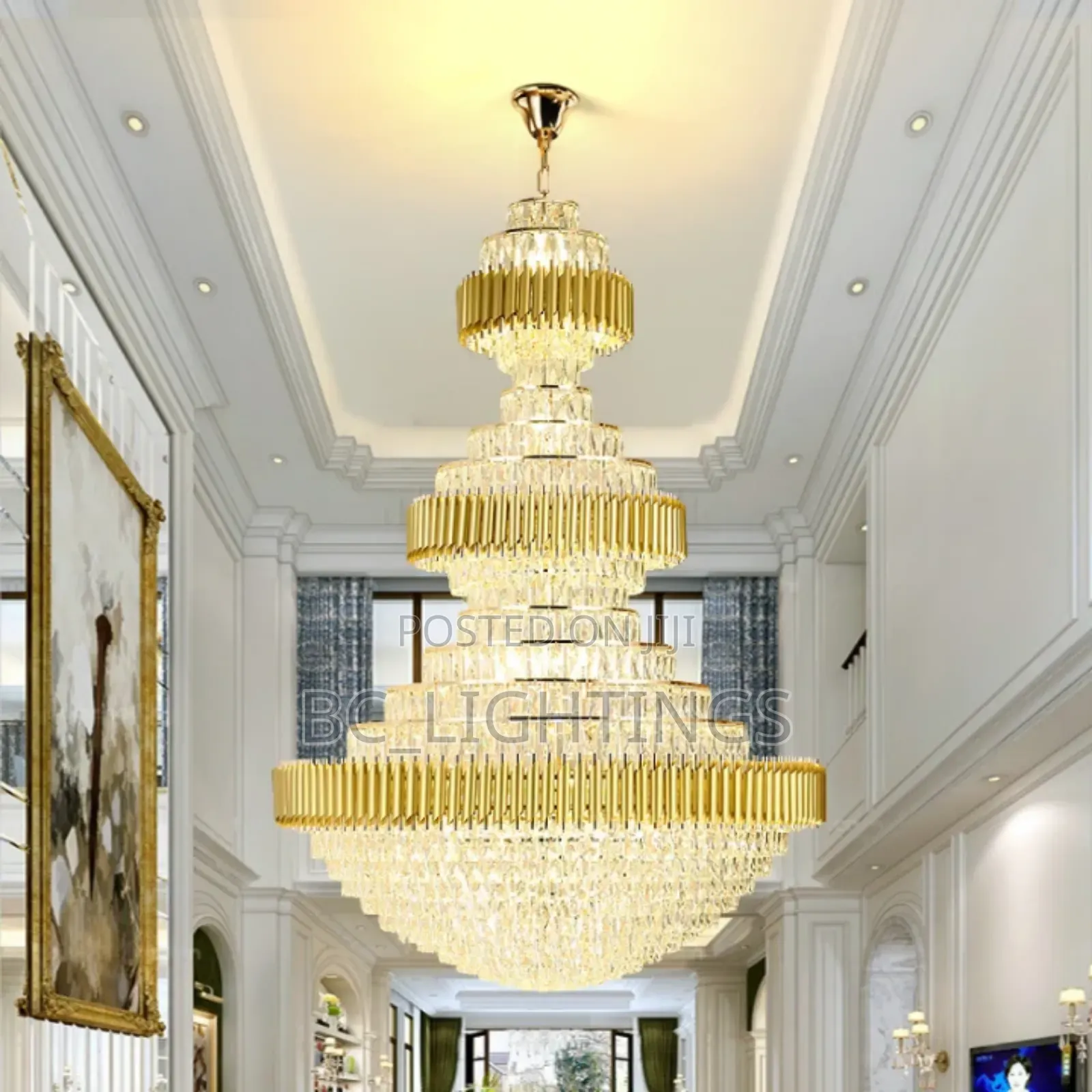 Luxury Crystal Chandelier Light 800mm 3 Steps