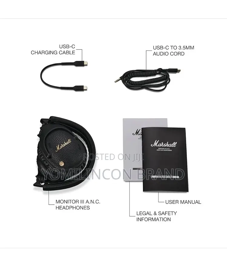 Marshall Monitor III A.N.C. Over-Ear Bluetooth Headphones