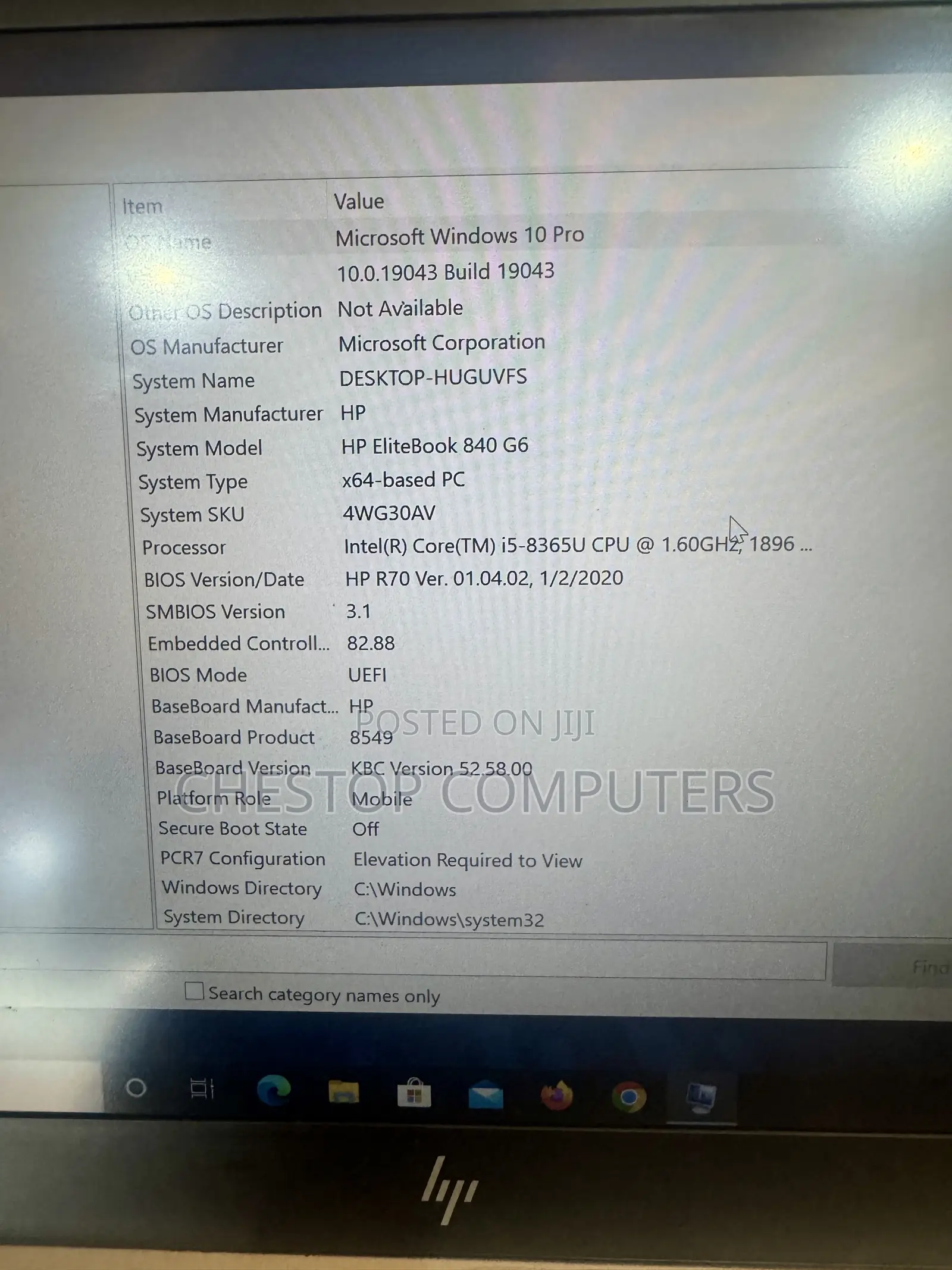 Laptop HP EliteBook 840 G6 16GB Intel Core i5 SSD 256GB