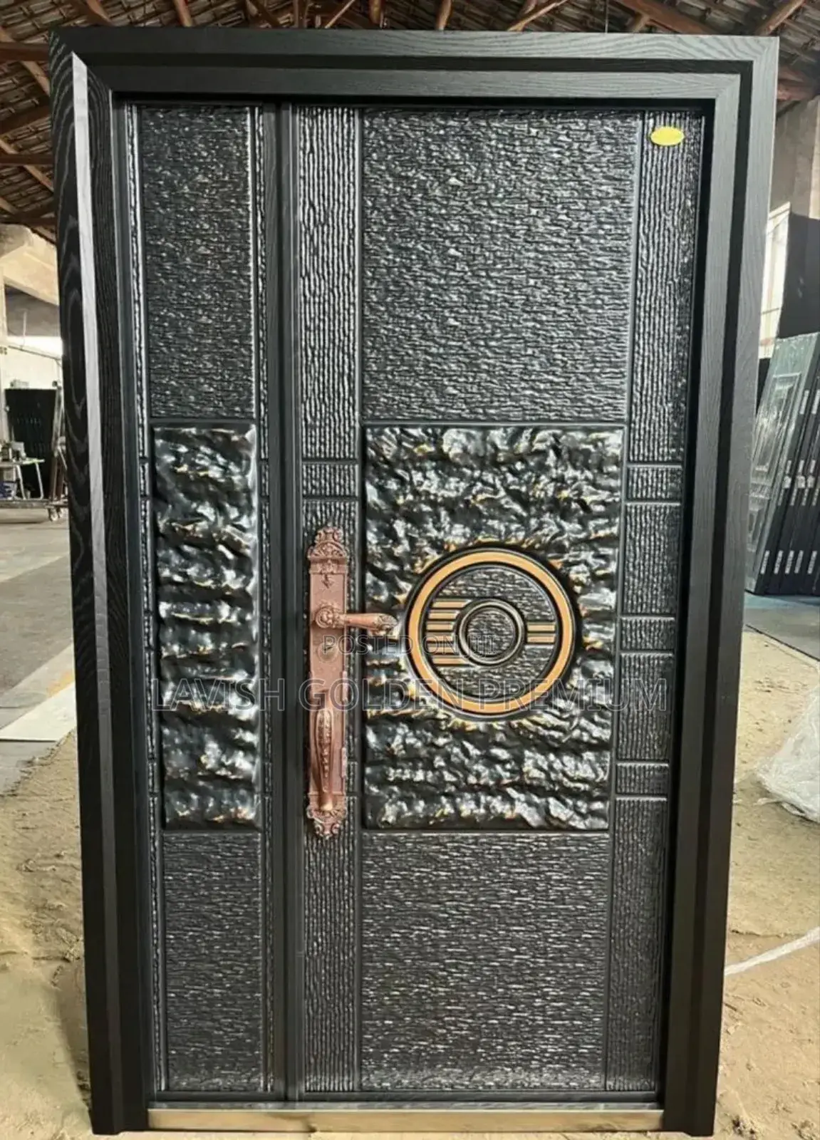 German Copper Security Door 3ft 4ft by 7ft