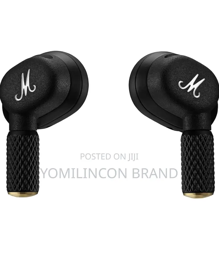 Marshall Motif True Wireless Noise Canceling Headphones, in Ear, Black