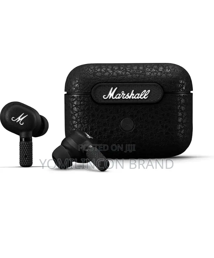 Marshall Motif True Wireless Noise Canceling Headphones, in Ear, Black