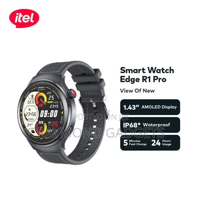 Itel Edge R1 Pro Smart Watch Isw-043 – 1.43” Amoled Display