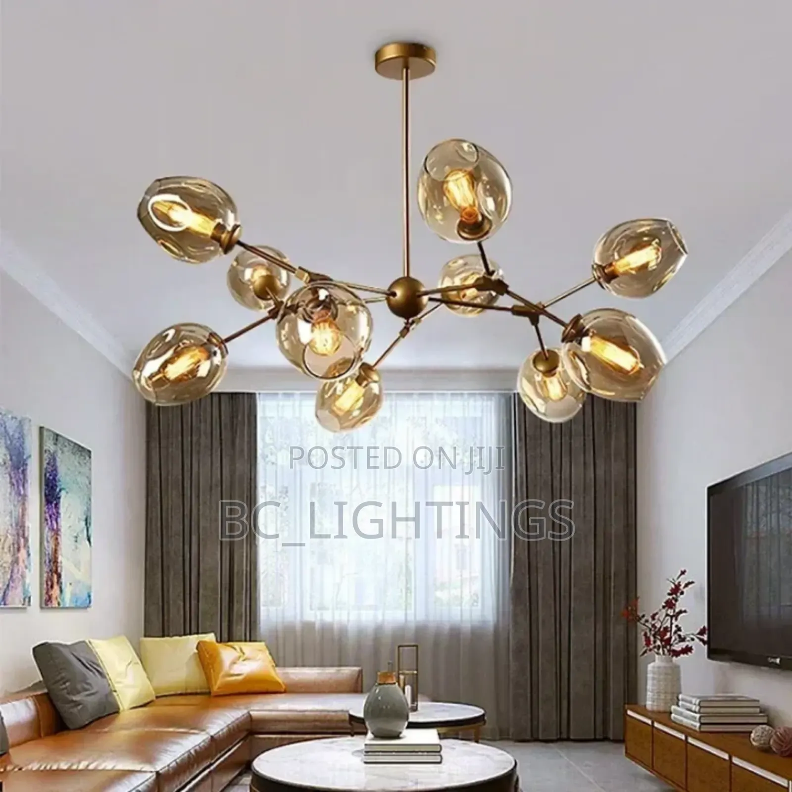 Modern Nordic Glass Chandelier Light