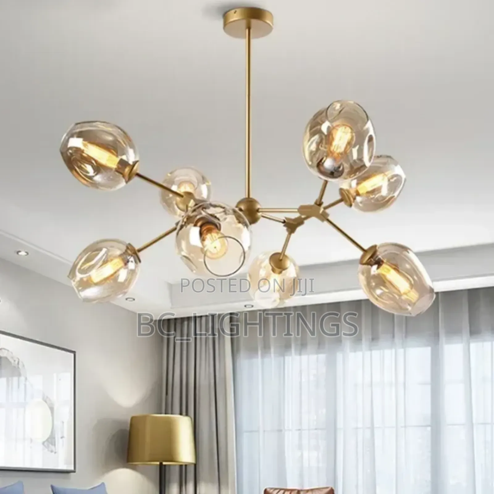 Modern Nordic Glass Chandelier Light