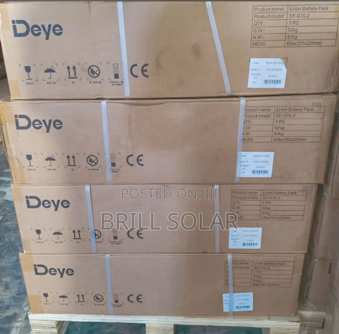 10.24kwh-51.2v Deye Solar Lithium Battery (Se-G10.2)