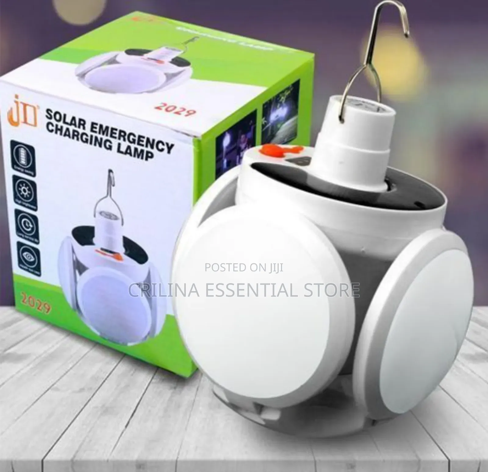 Solar Led Charging Foldable Emergency Lighting Camping Lamp