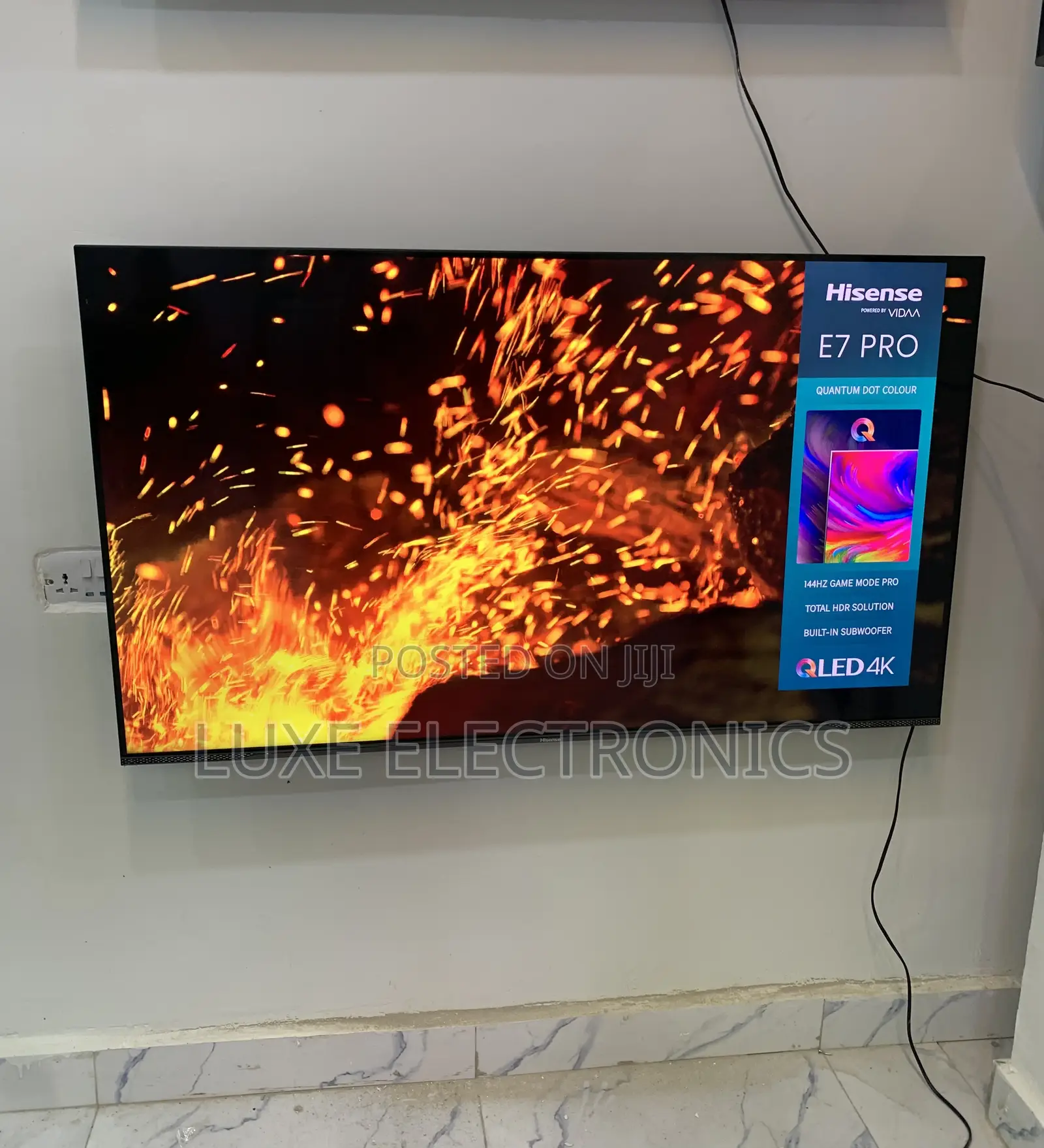 Hisense 55 Inch E7 Pro Qled 4k Smart Tv 2025 Model Uk Used