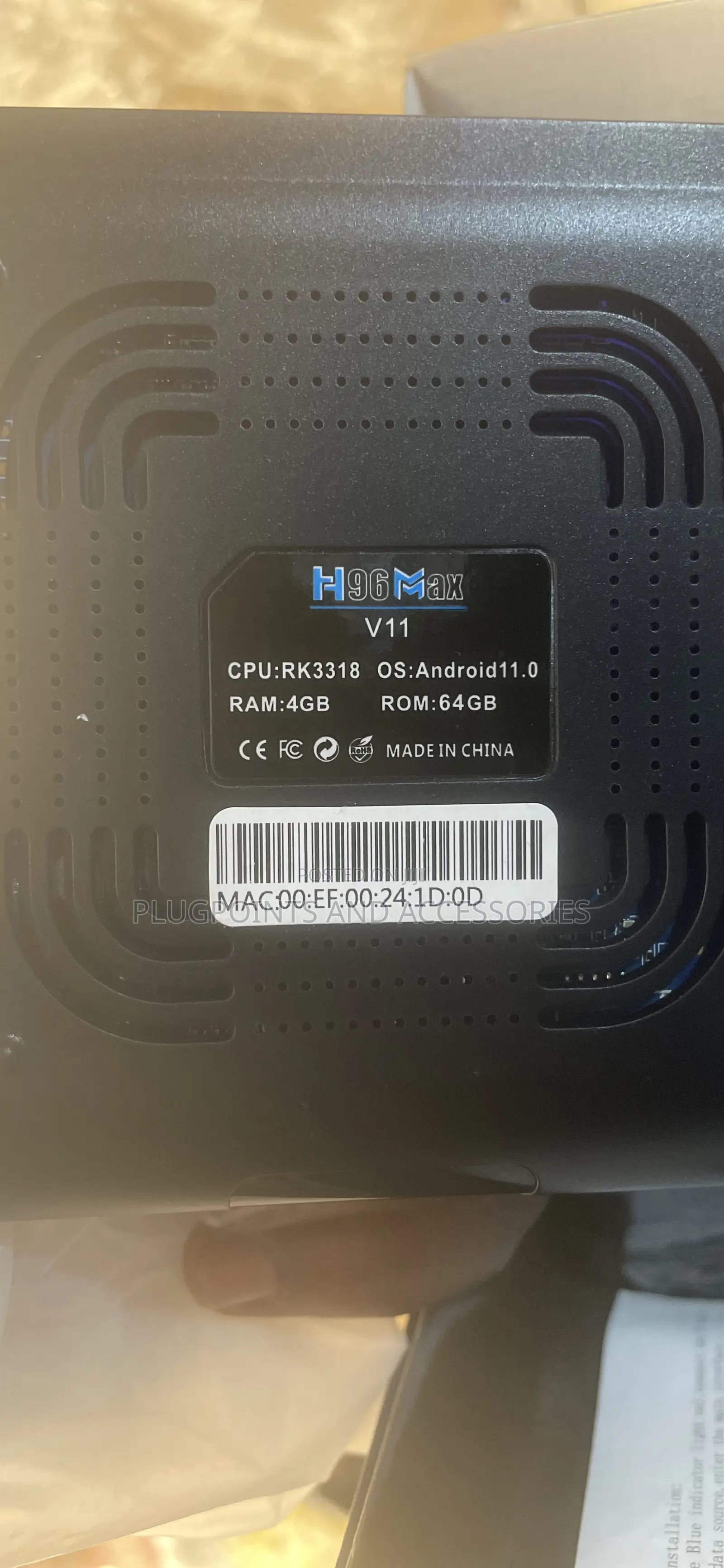 H96max Ultra Hd Andriod Tv Box Ram :4g Rom:64gb