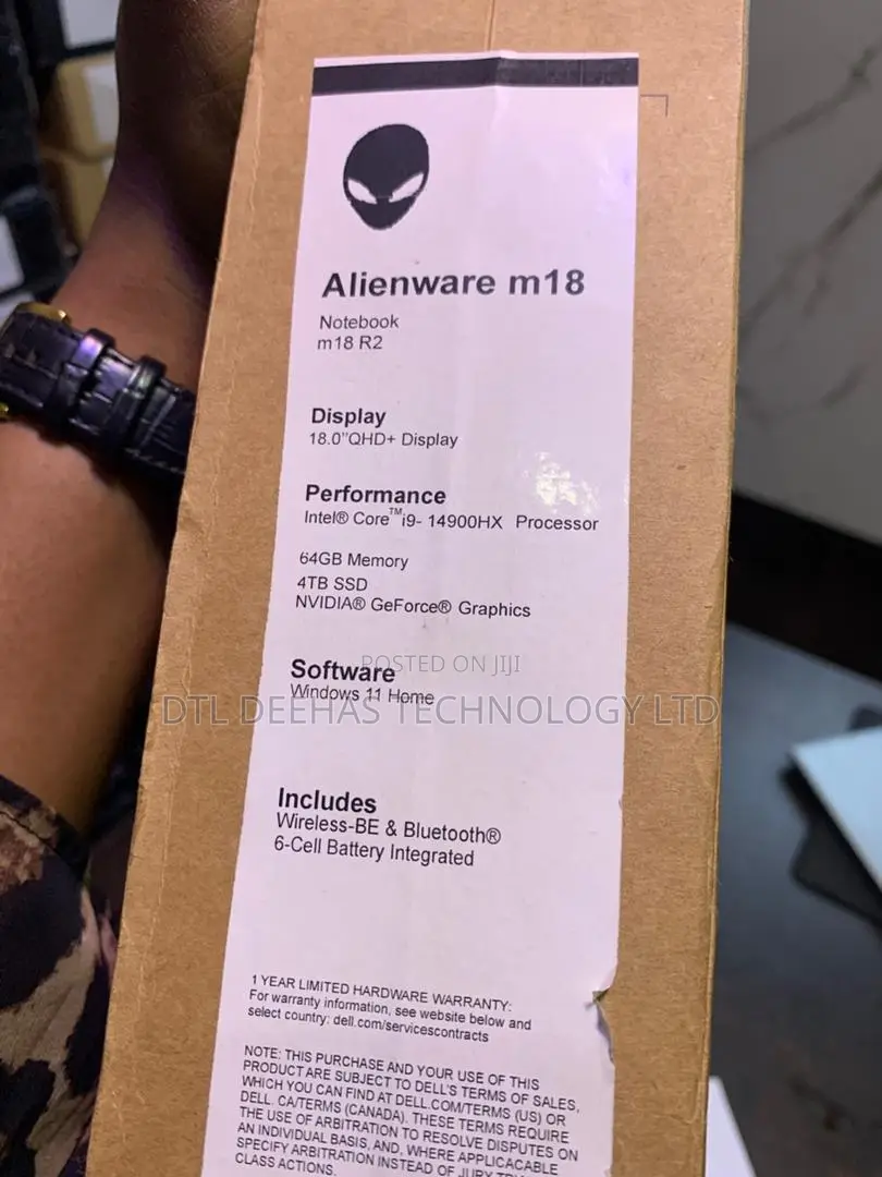 New Laptop Dell Alienware M18X 64GB Intel Core I9 SSD 4T