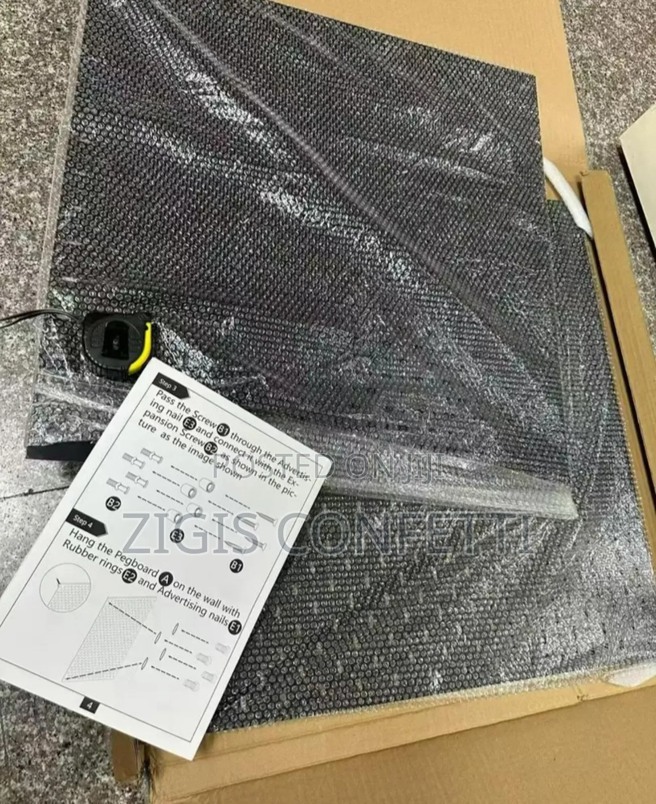 White Peg Board 60*60cm