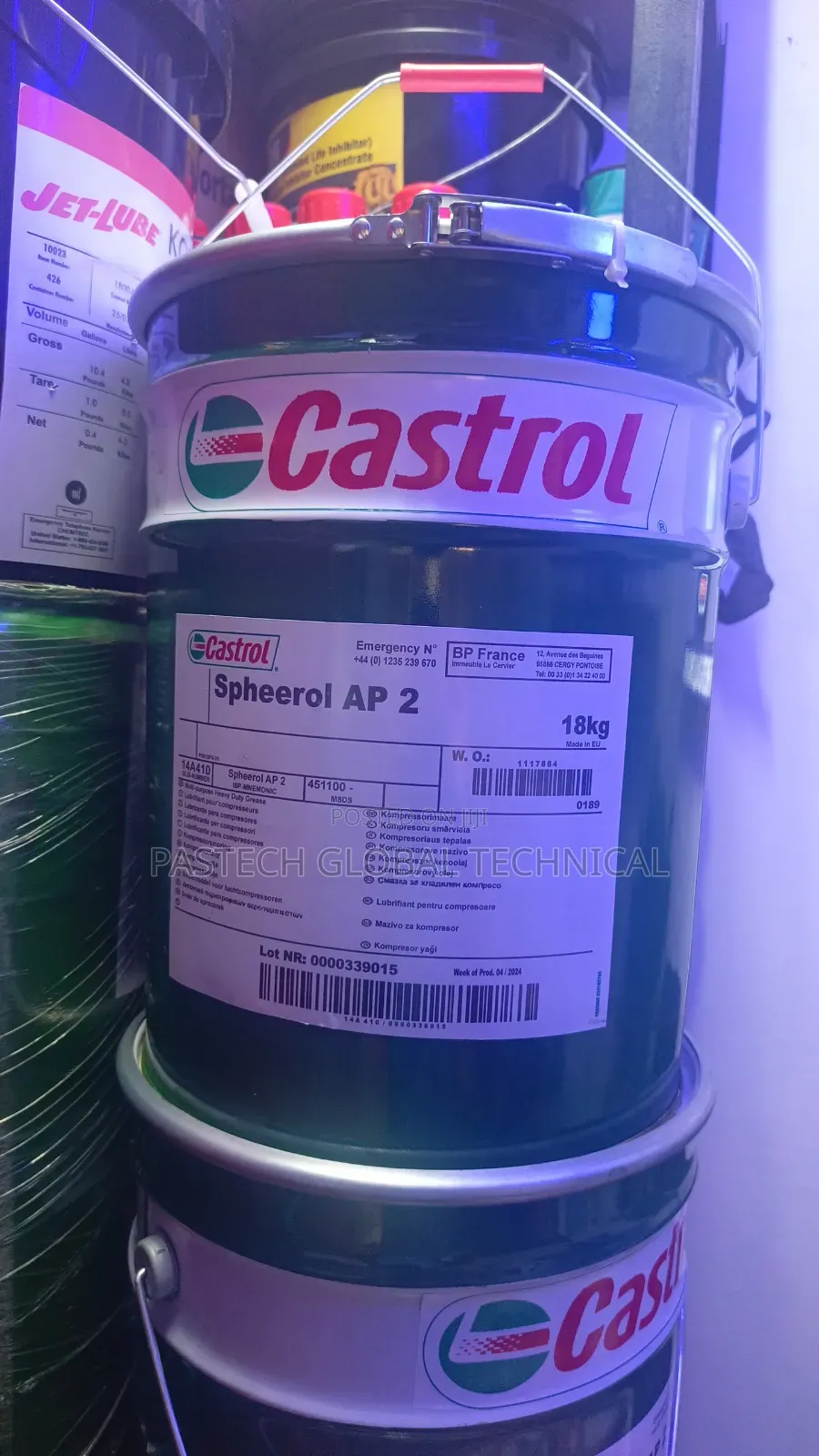 Industrial Bearing Grease; Castrol Spheerol Ap 2