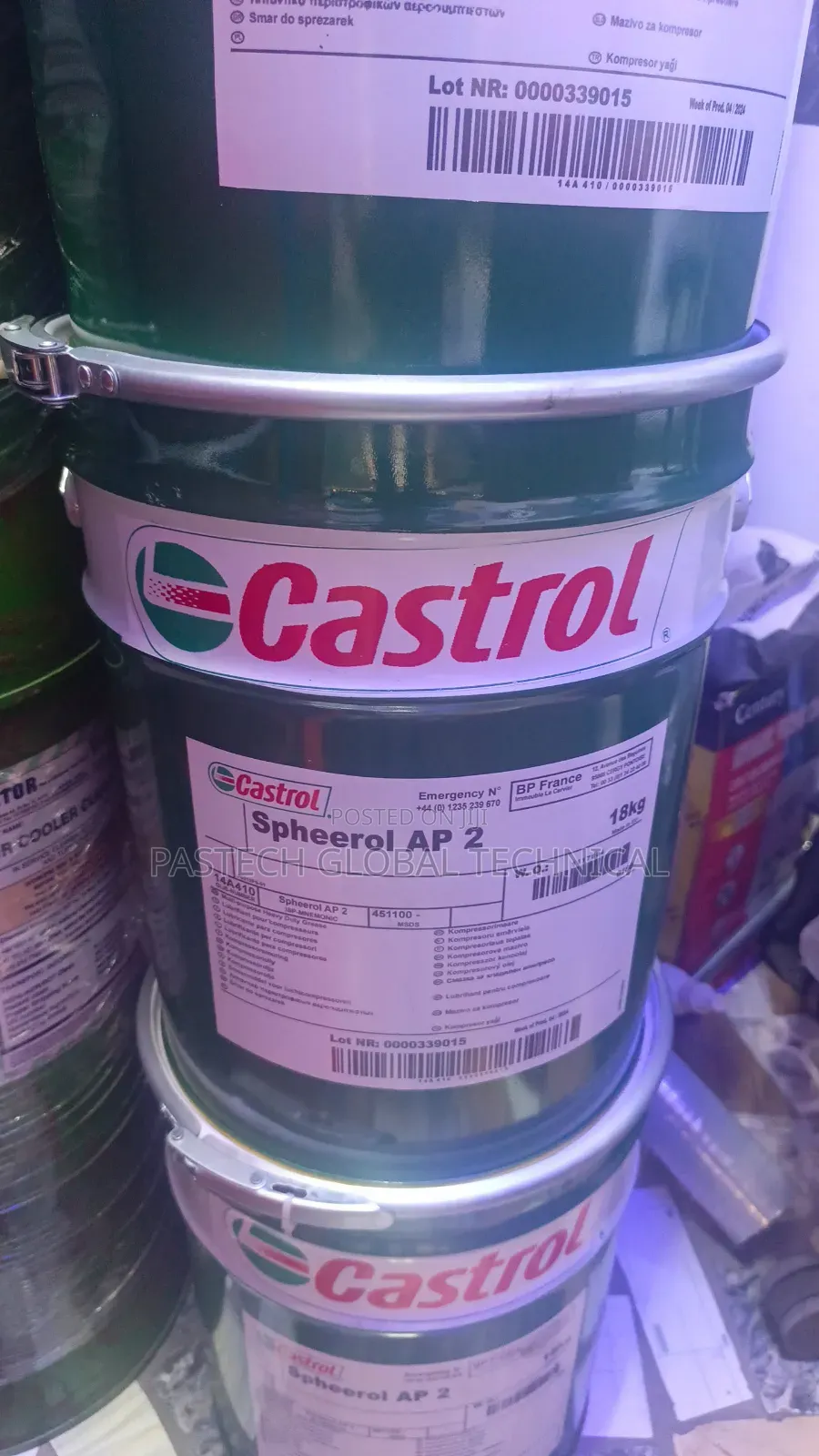 Industrial Bearing Grease; Castrol Spheerol Ap 2