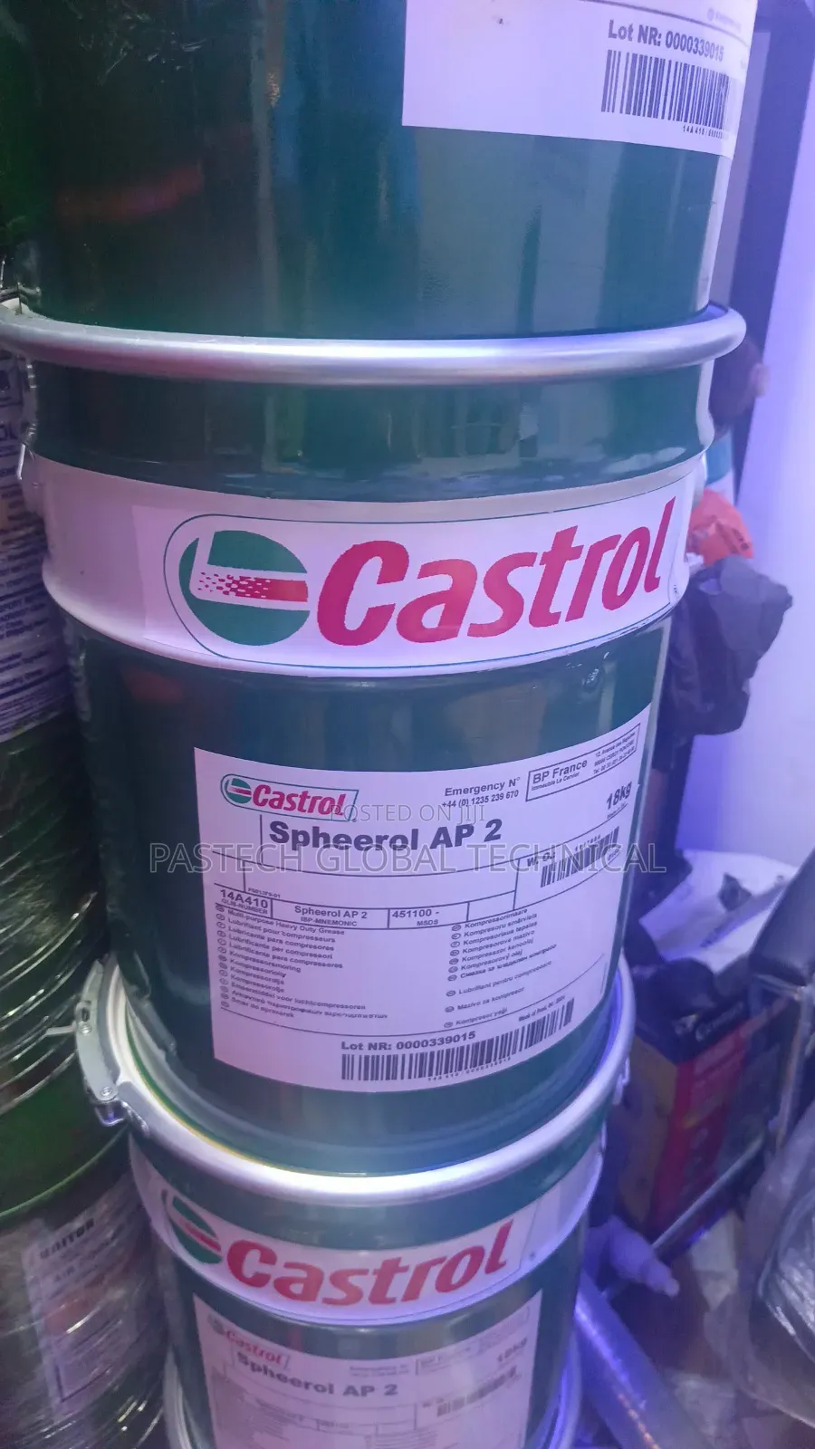 Industrial Bearing Grease; Castrol Spheerol Ap 2
