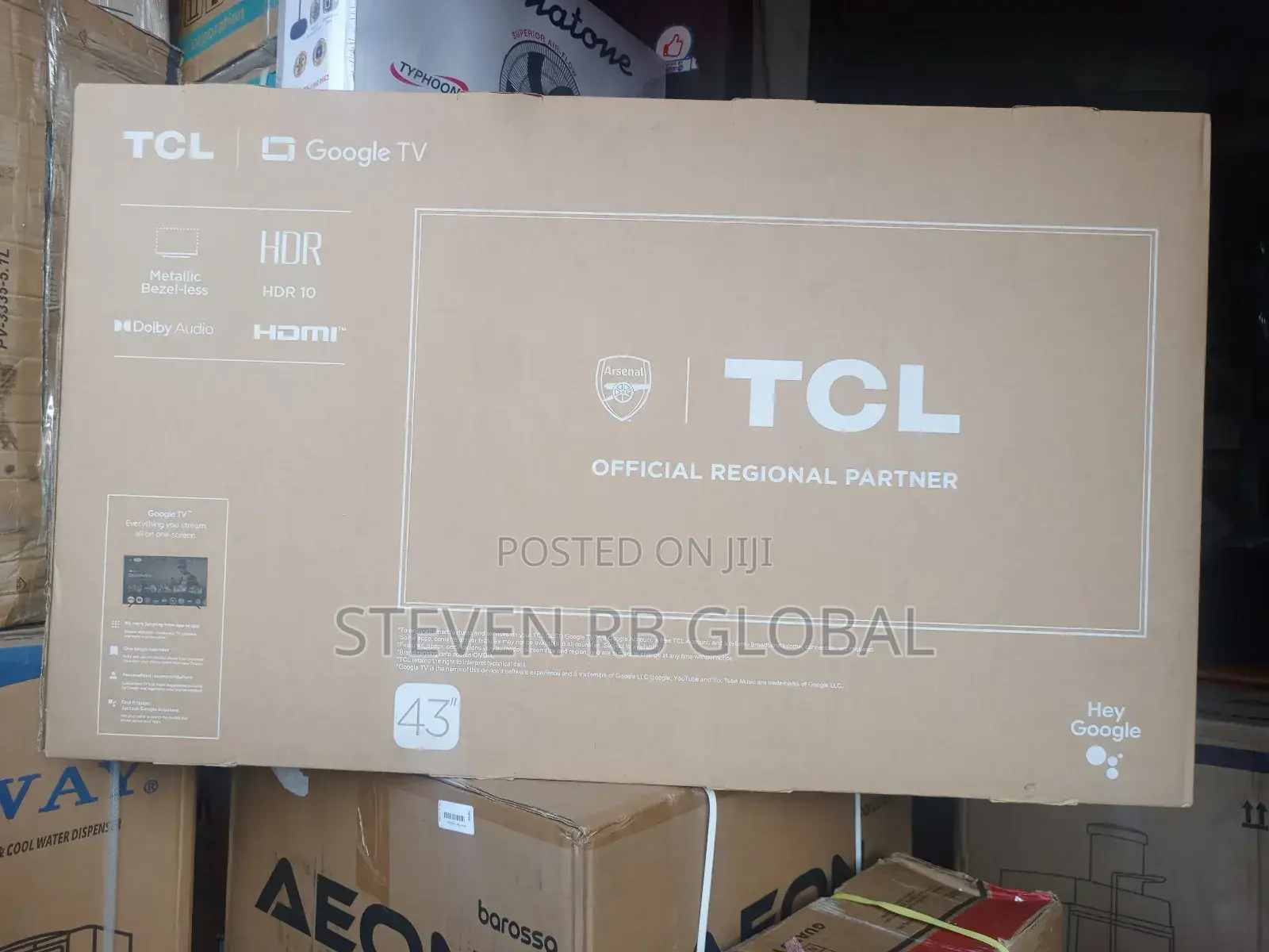 TCL 43′′ Inch Qled Smart Google Tv 2025 (43s5k)