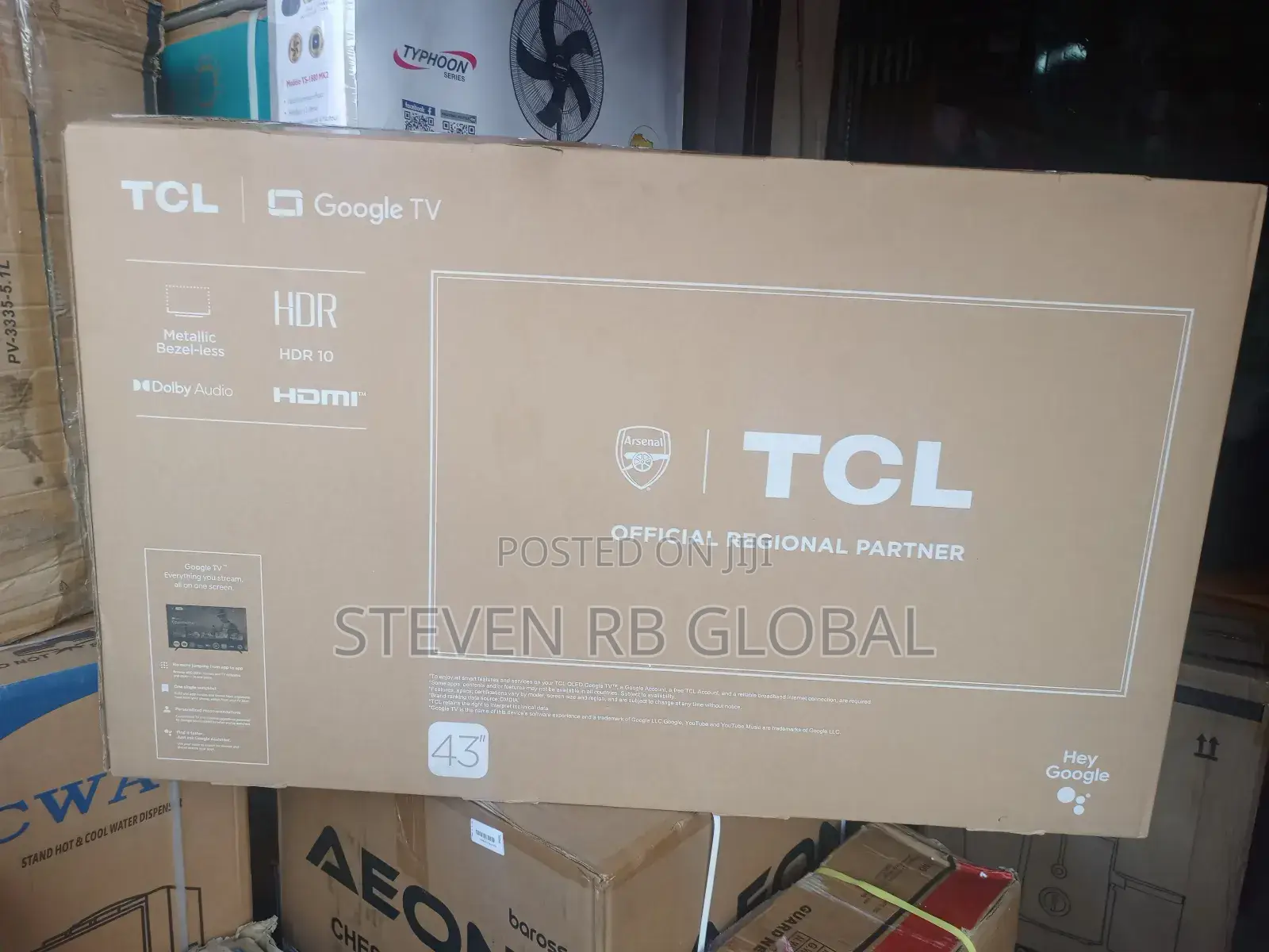 TCL 43′′ Inch Qled Smart Google Tv 2025 (43s5k)
