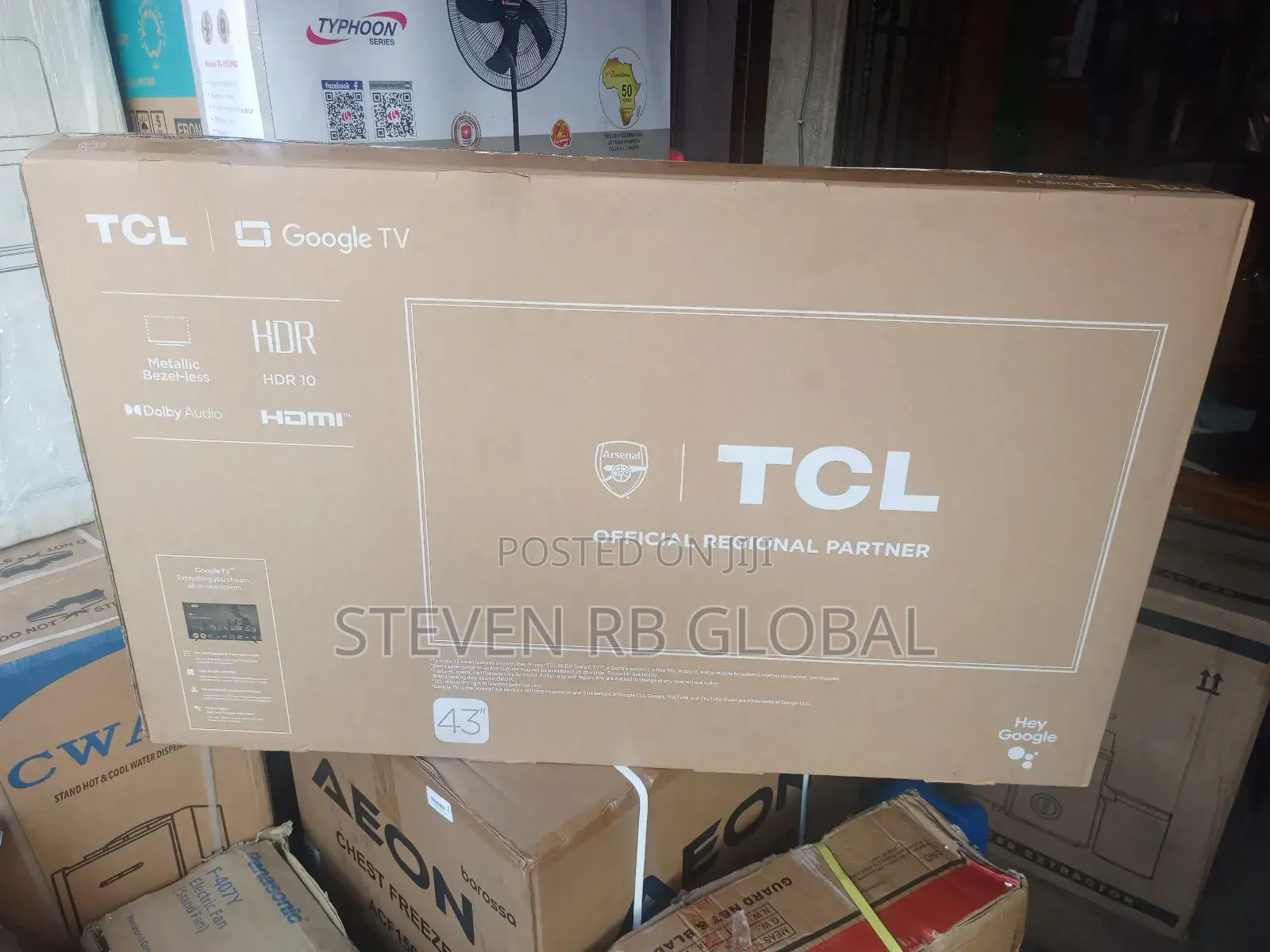 TCL 43′′ Inch Qled Smart Google Tv 2025 (43s5k)