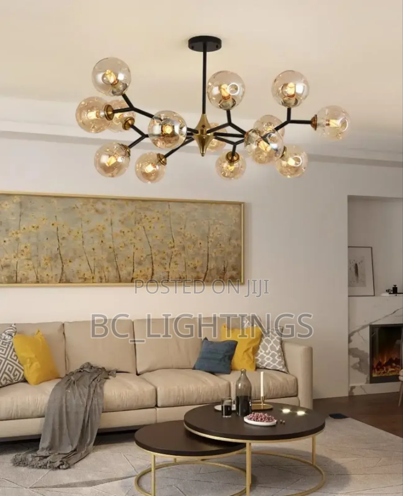 Modern Luxury Glass Led Chandelier Light