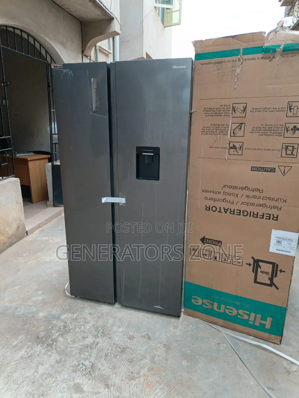 Hisense 529l Rs5p558nmsn Double Door Water Dispenser Option