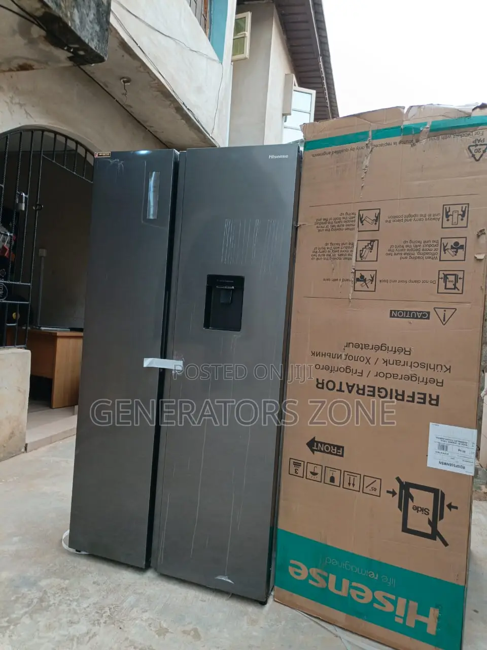 Rs5p558nmsn Hisense Side by Side Cooling 529l Water Unit