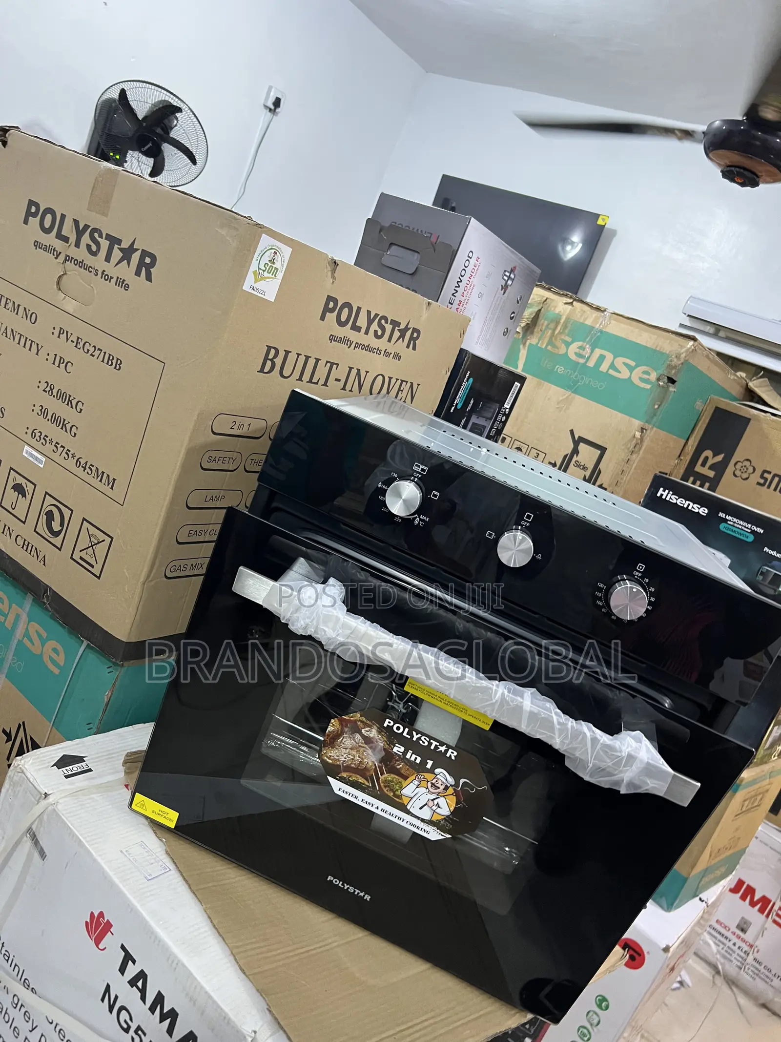 Polystar Pv-Eg271bb Premium Built-in 60cm Dual Oven System