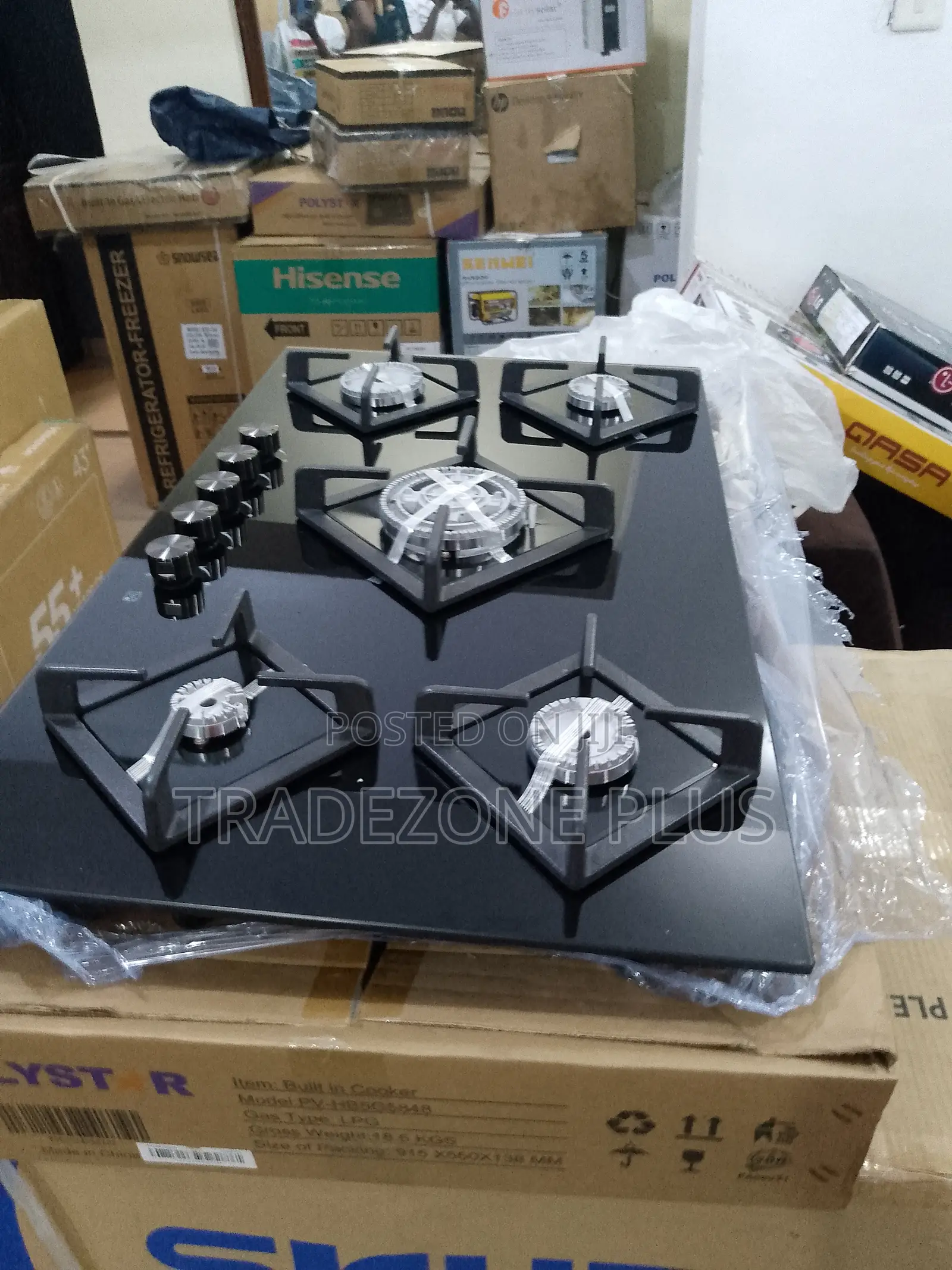 Polystar Flame Pro 5-Burner Gas Hob